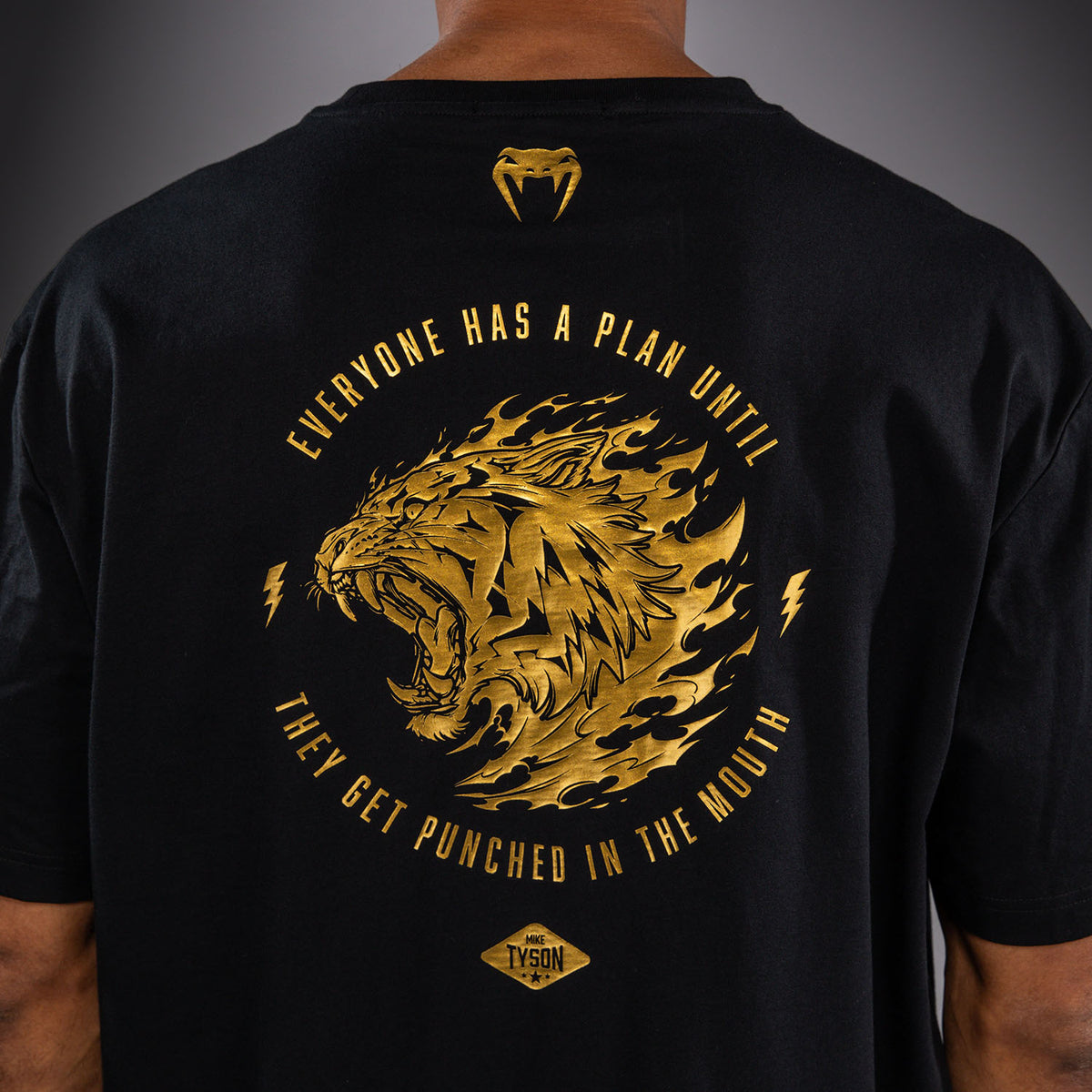 Venum x Mike Tyson Tiger T-Shirt - Black/Gold
