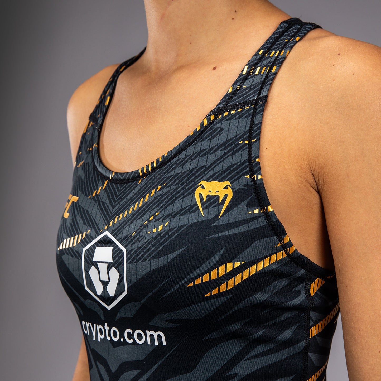 UFC Fusion by Venum Authentic Fight Night Women’s Fitted Tank With Shelf Bra - Champion