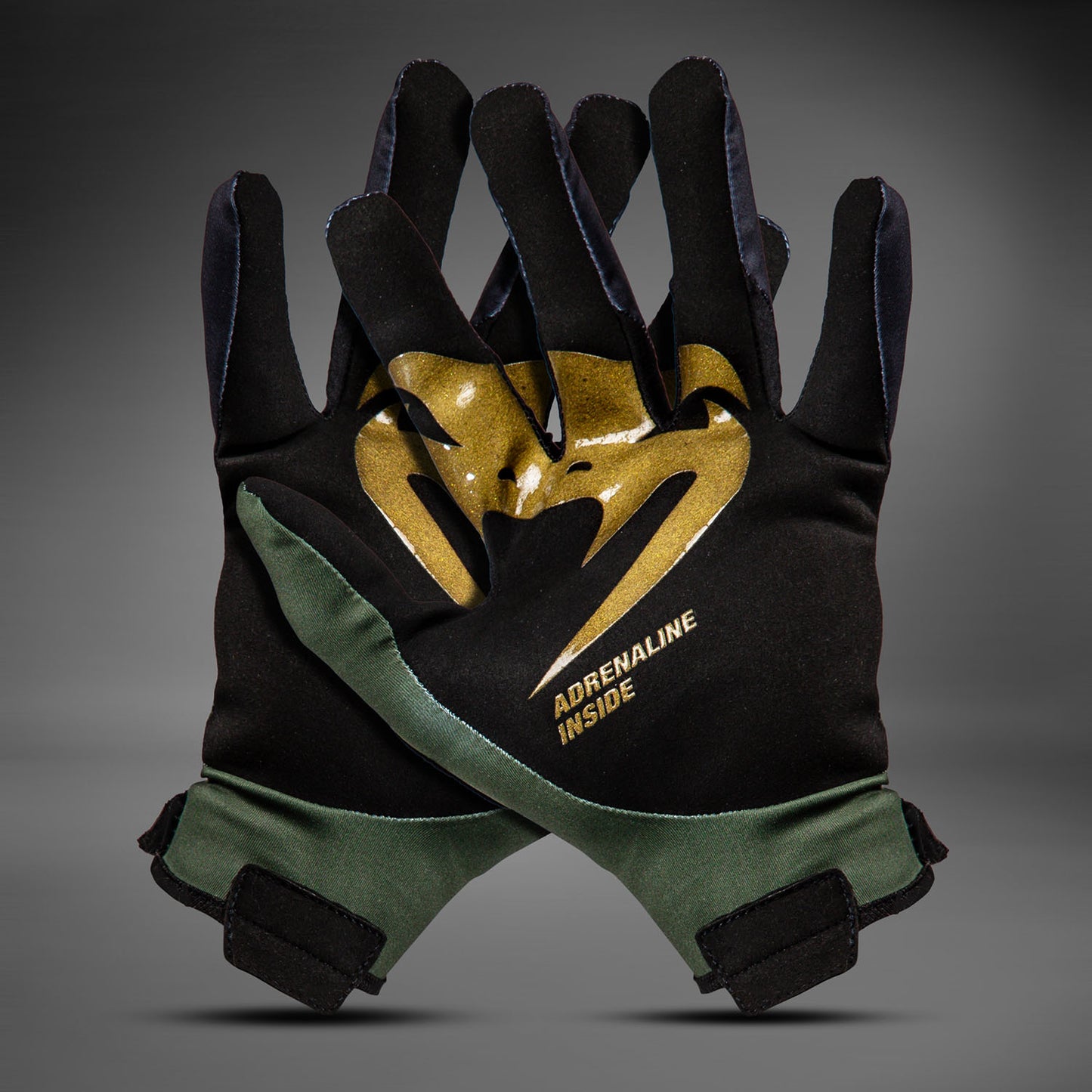 Venum MX Summer Motorbike Gloves - Black/Green/Gold