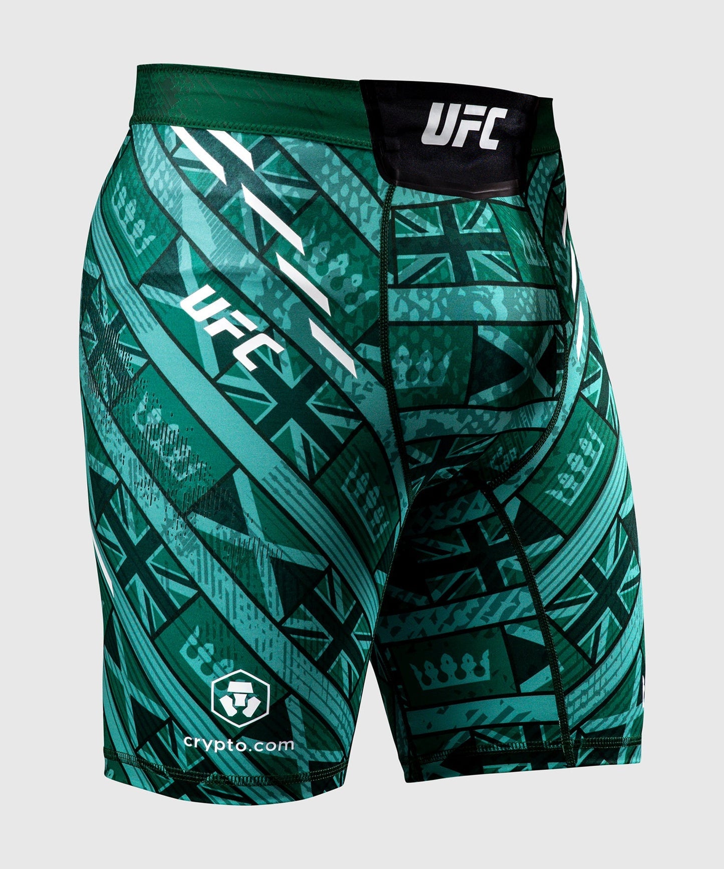 UFC Adrenaline Unrivaled by Venum Vale Tudo Short For Men's - Green - Leon Edwards