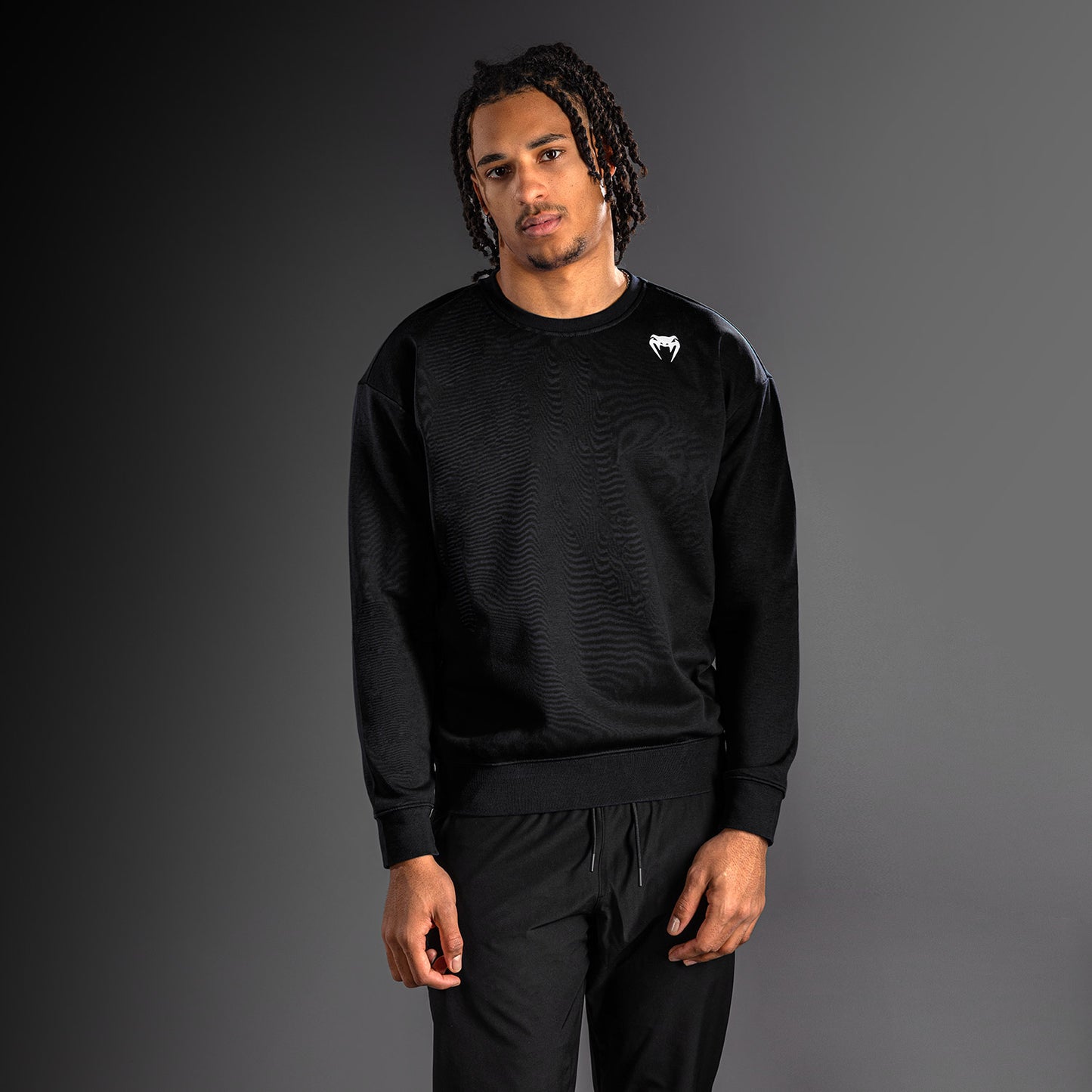 Venum Lineup Fleece Crew - Black/White