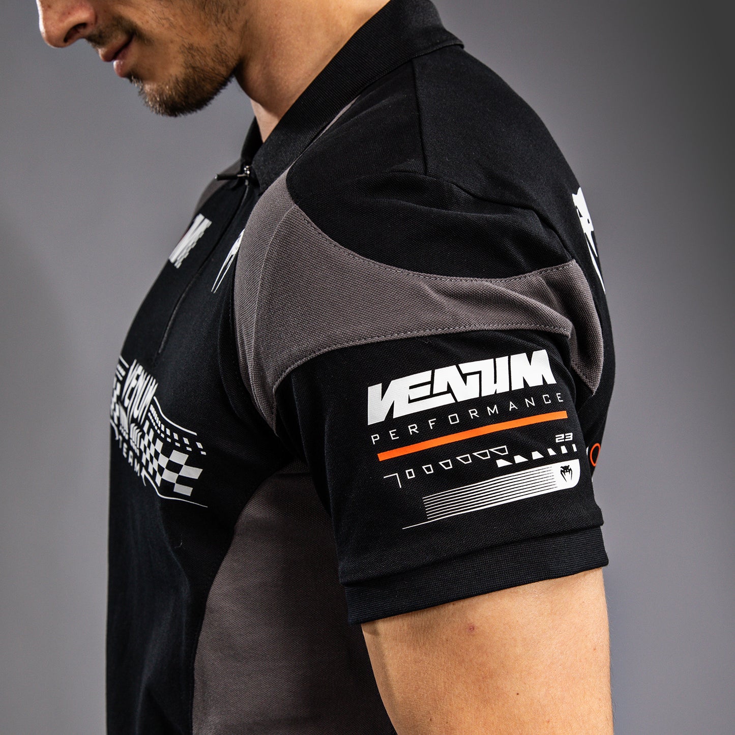 Venum Motorsport Cotton Polo - Deep Black
