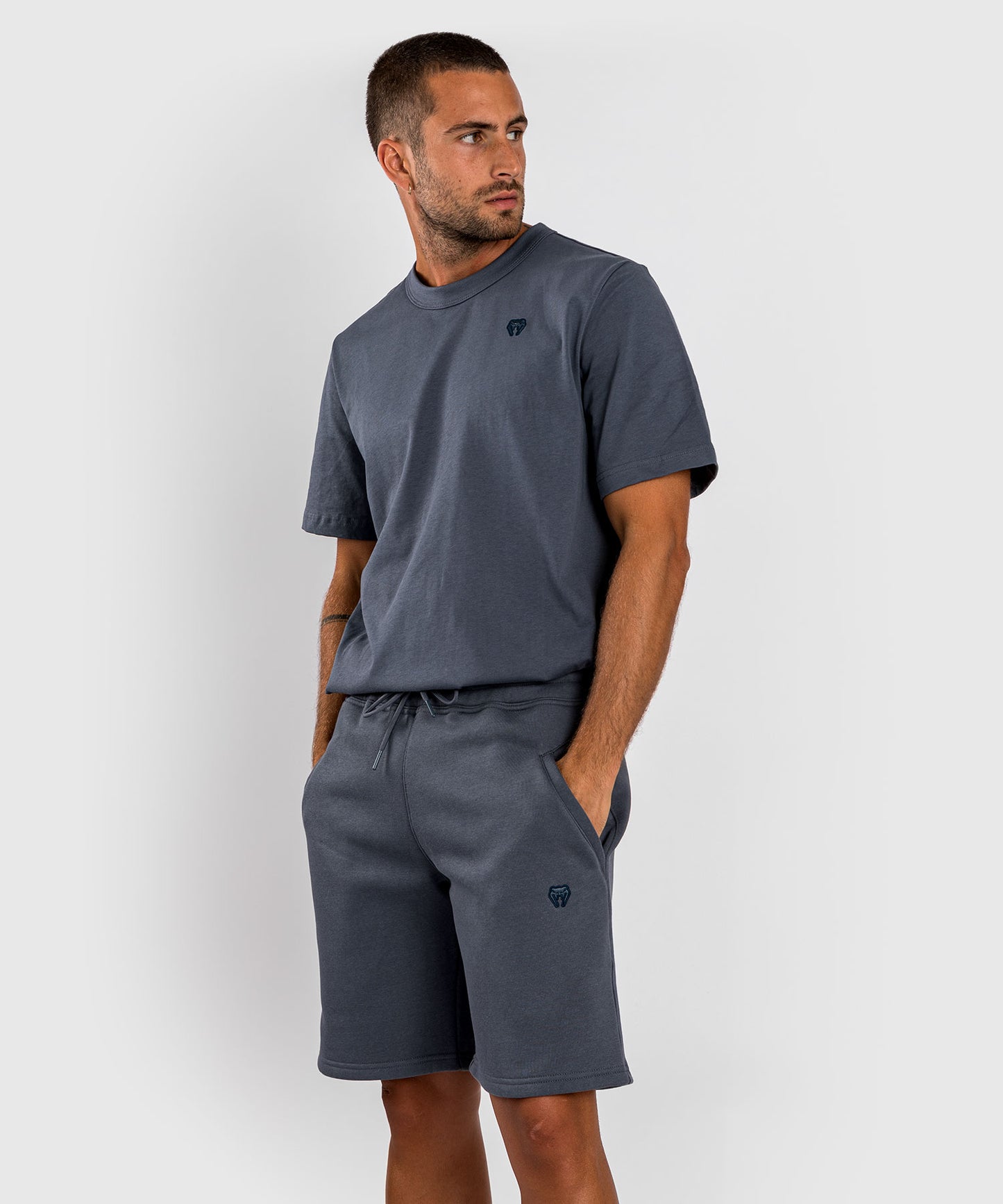 Venum Silent Power Cotton Short - Navy Blue