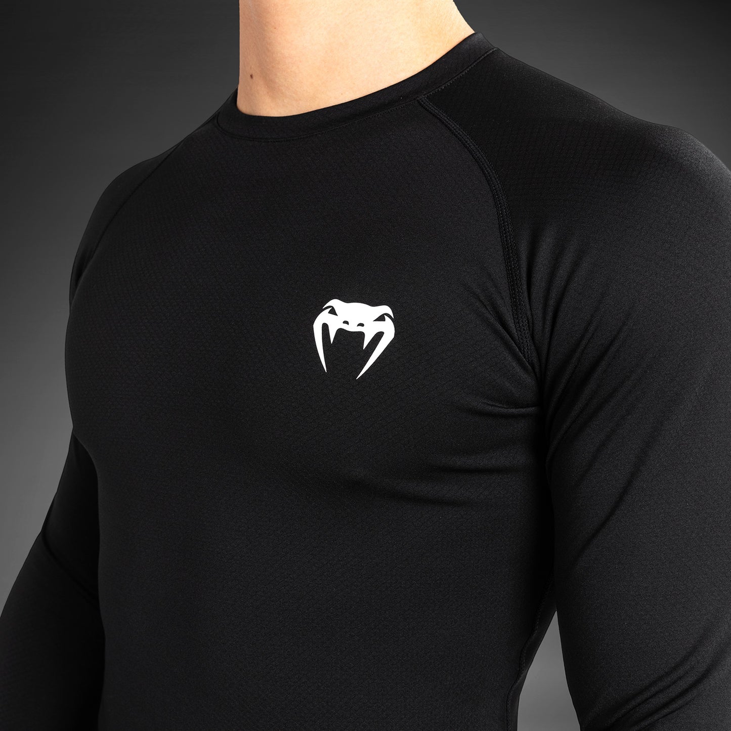 Venum Contender Men’s Long Sleeve Rashguard - Black/White