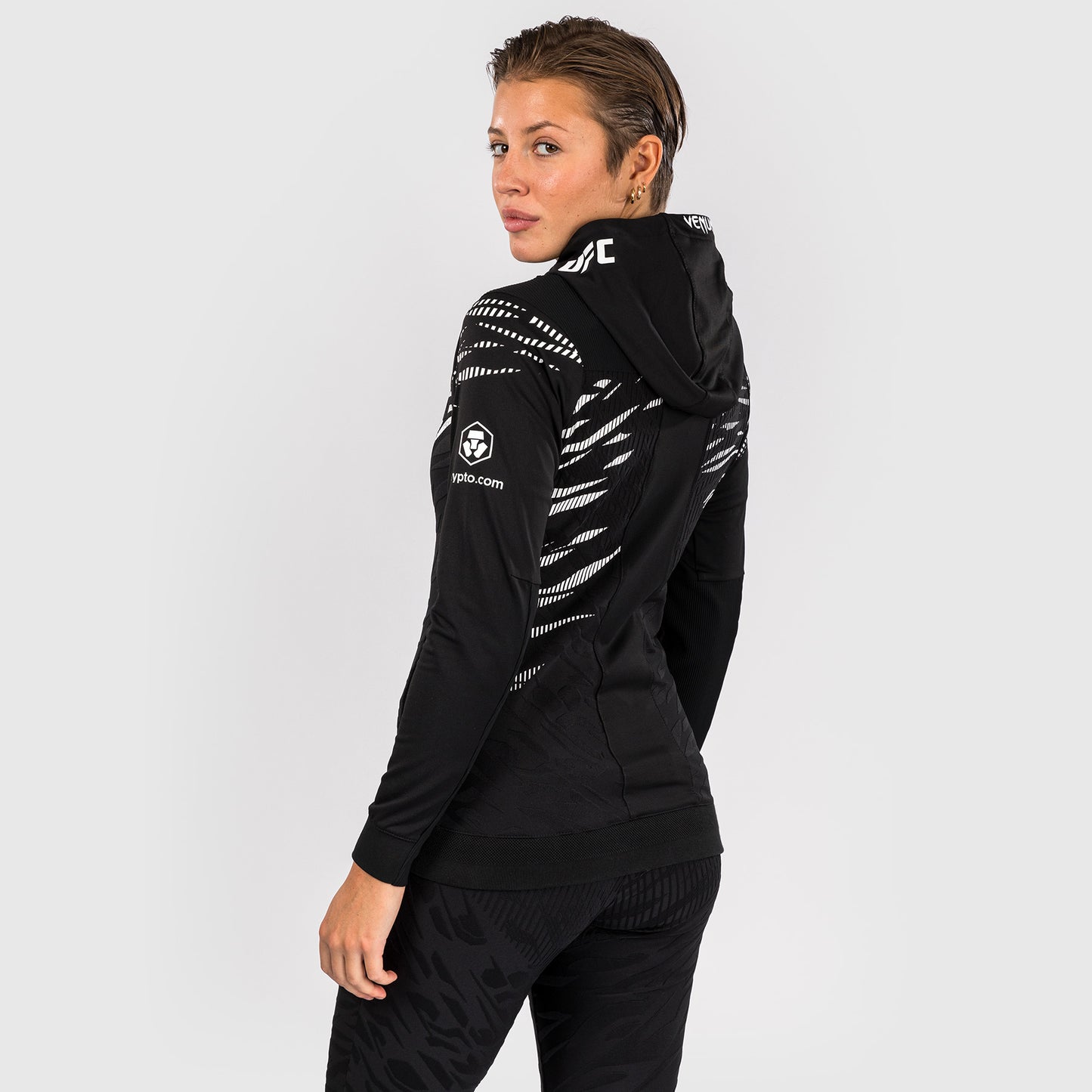 UFC Fusion by Venum Personalized Authentic Fight Night Women's Hoodies - Black