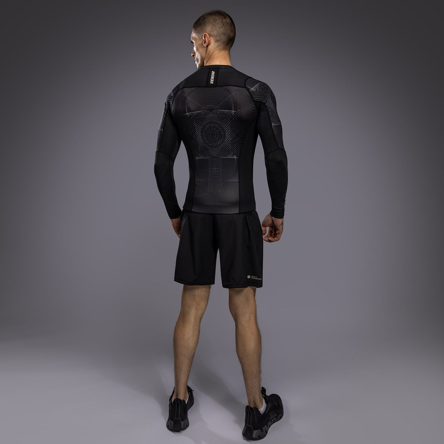 Venum G-Fit Air Men's Long Sleeve Rashguard - Deep Black/Desert Sand
