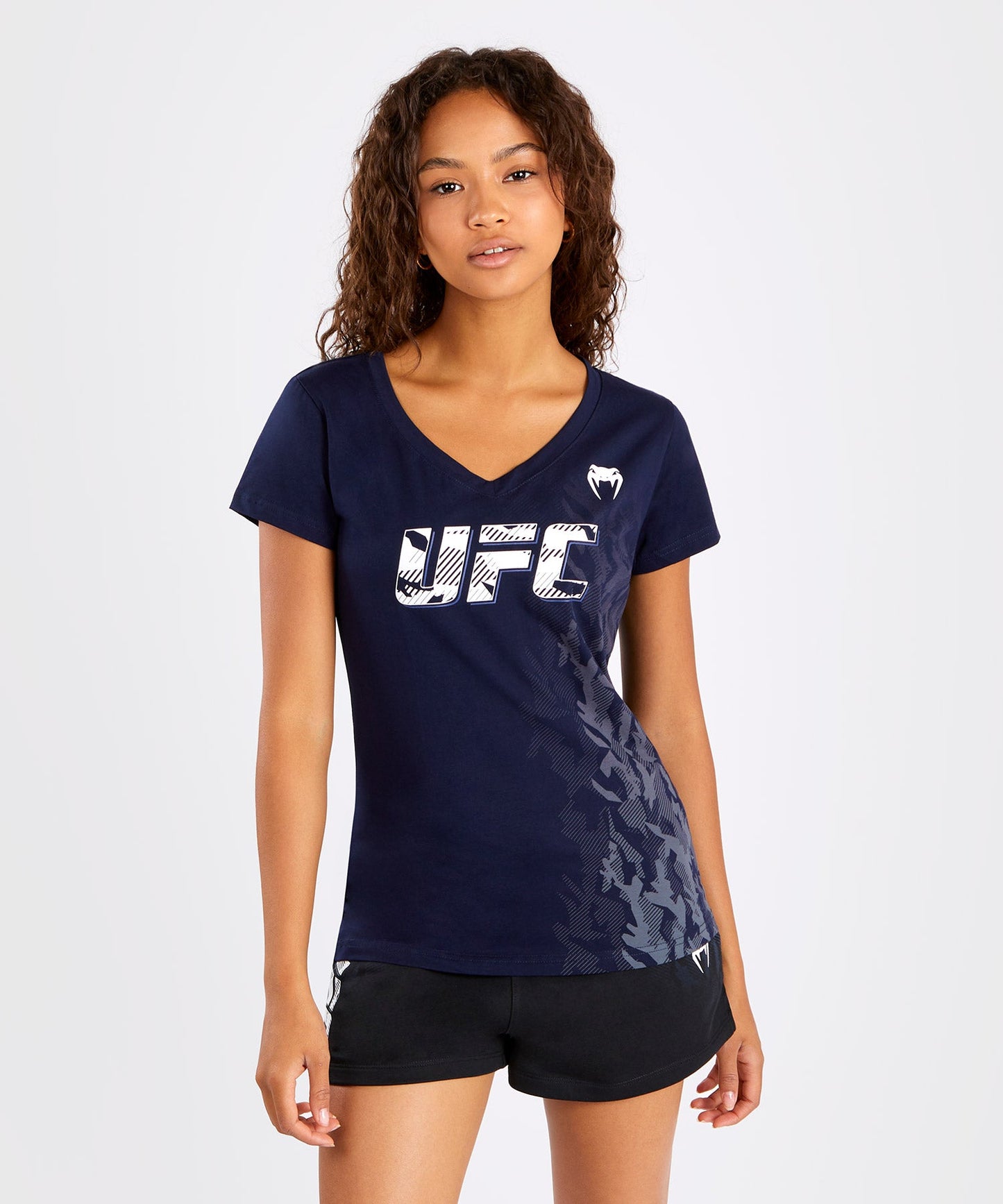 UFC Venum Authentic Fight Week Women's Short Sleeve T-shirt - Navy Blue