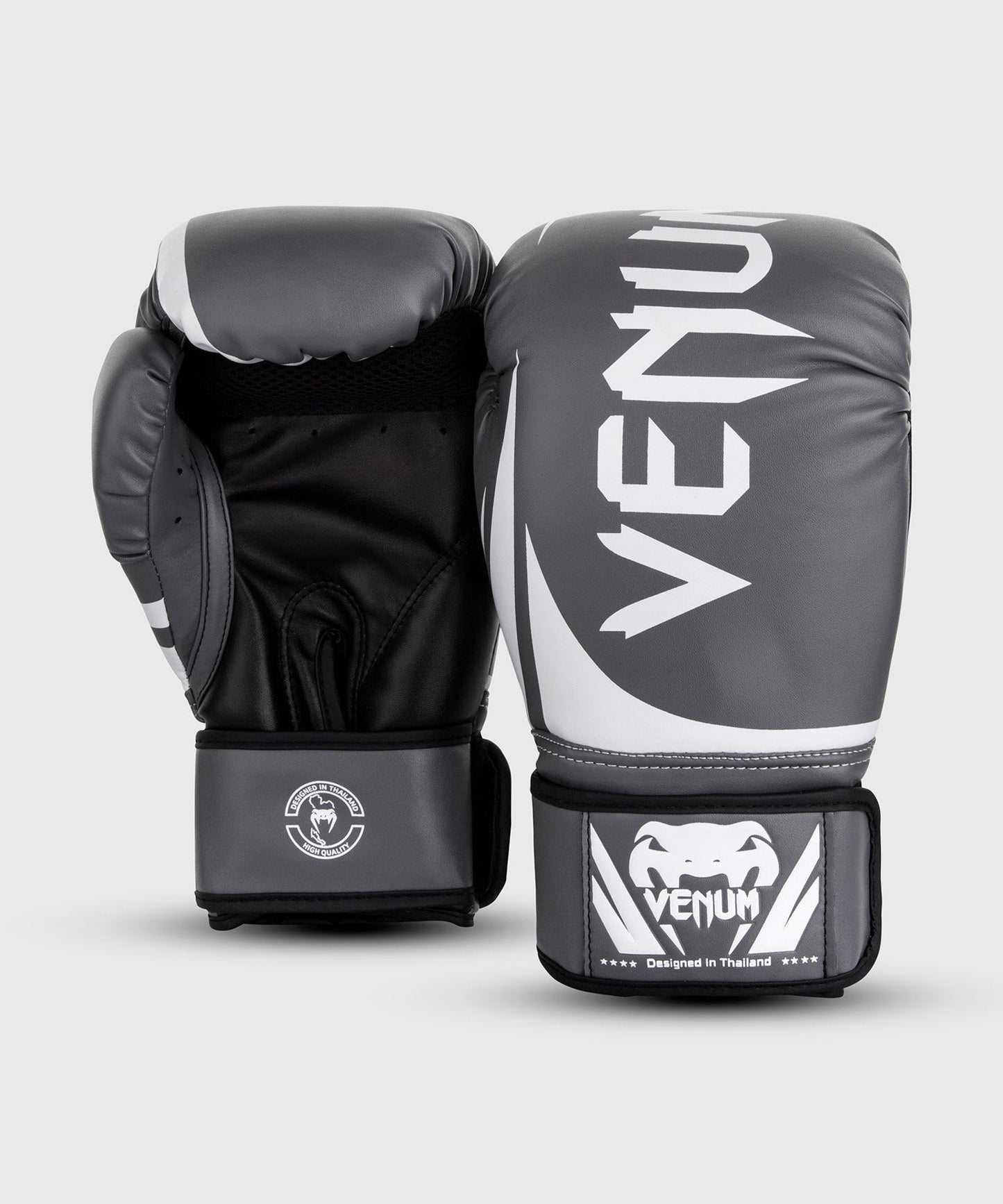 Venum Challenger 2.0 Boxing Gloves - Grey/White-Black