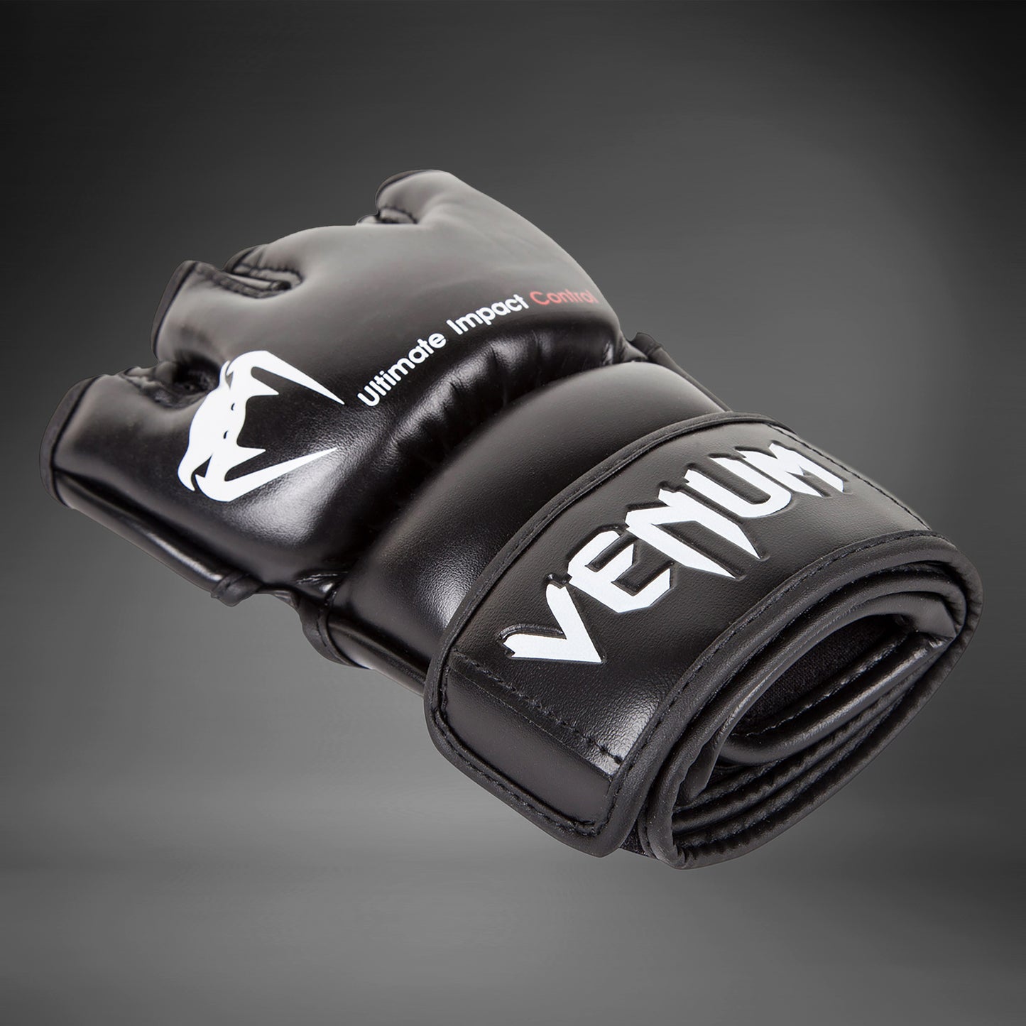 Venum Impact MMA Gloves - Skintex Leather - Black