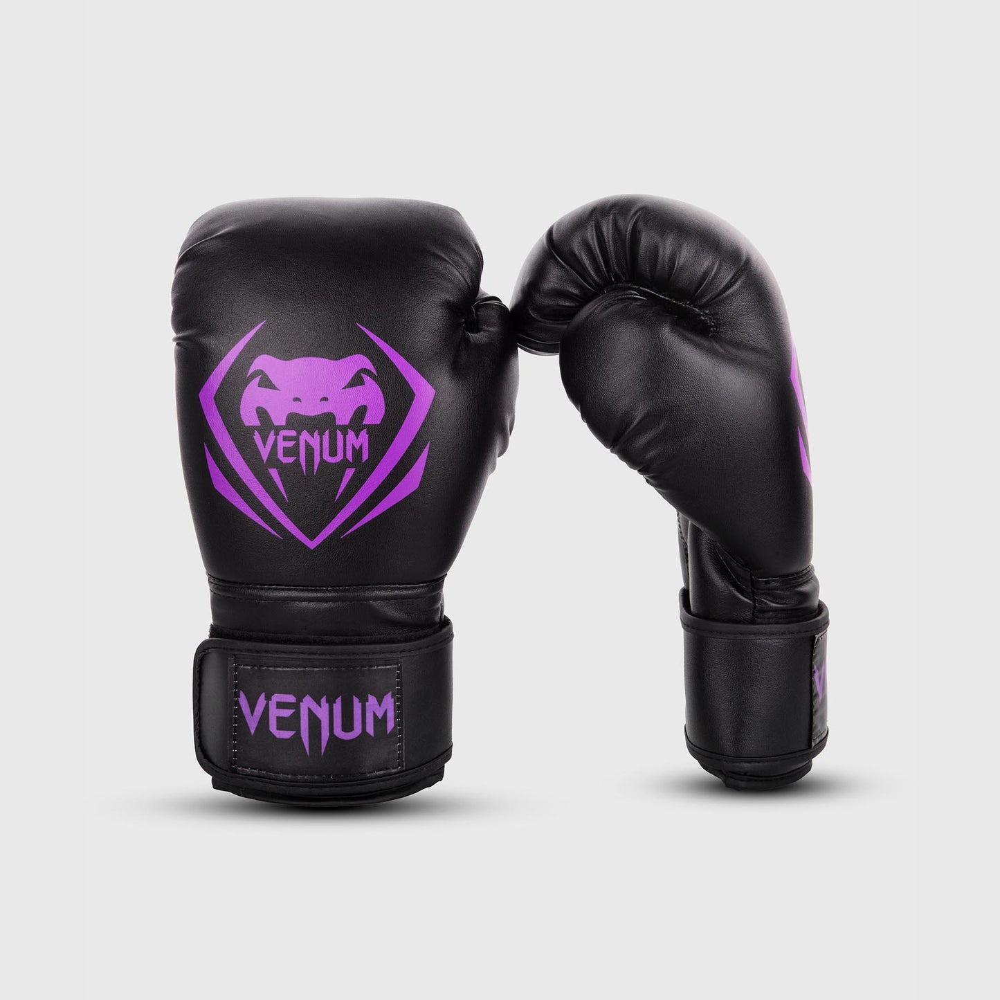 Venum Contender Boxing Gloves - Black/Purple