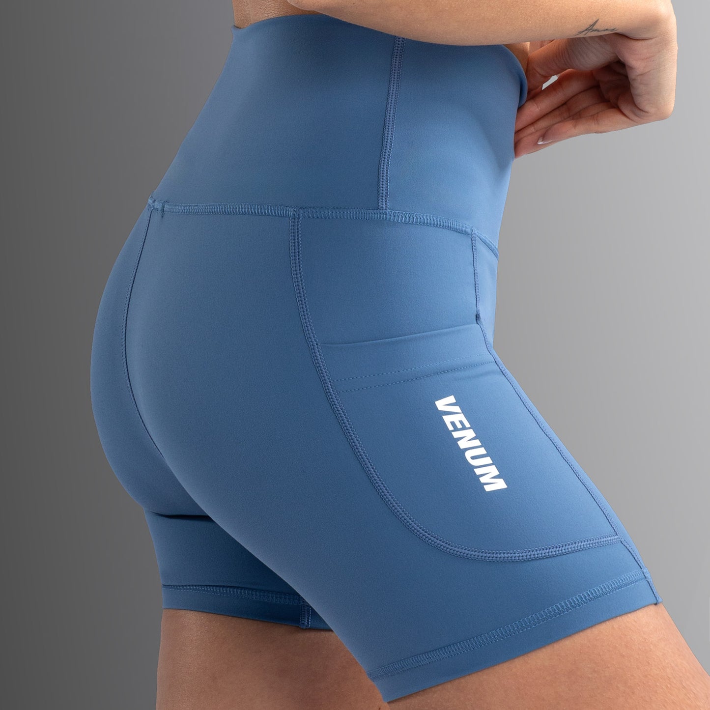 Venum Essential Women's Bike Shorts - Storm Blue