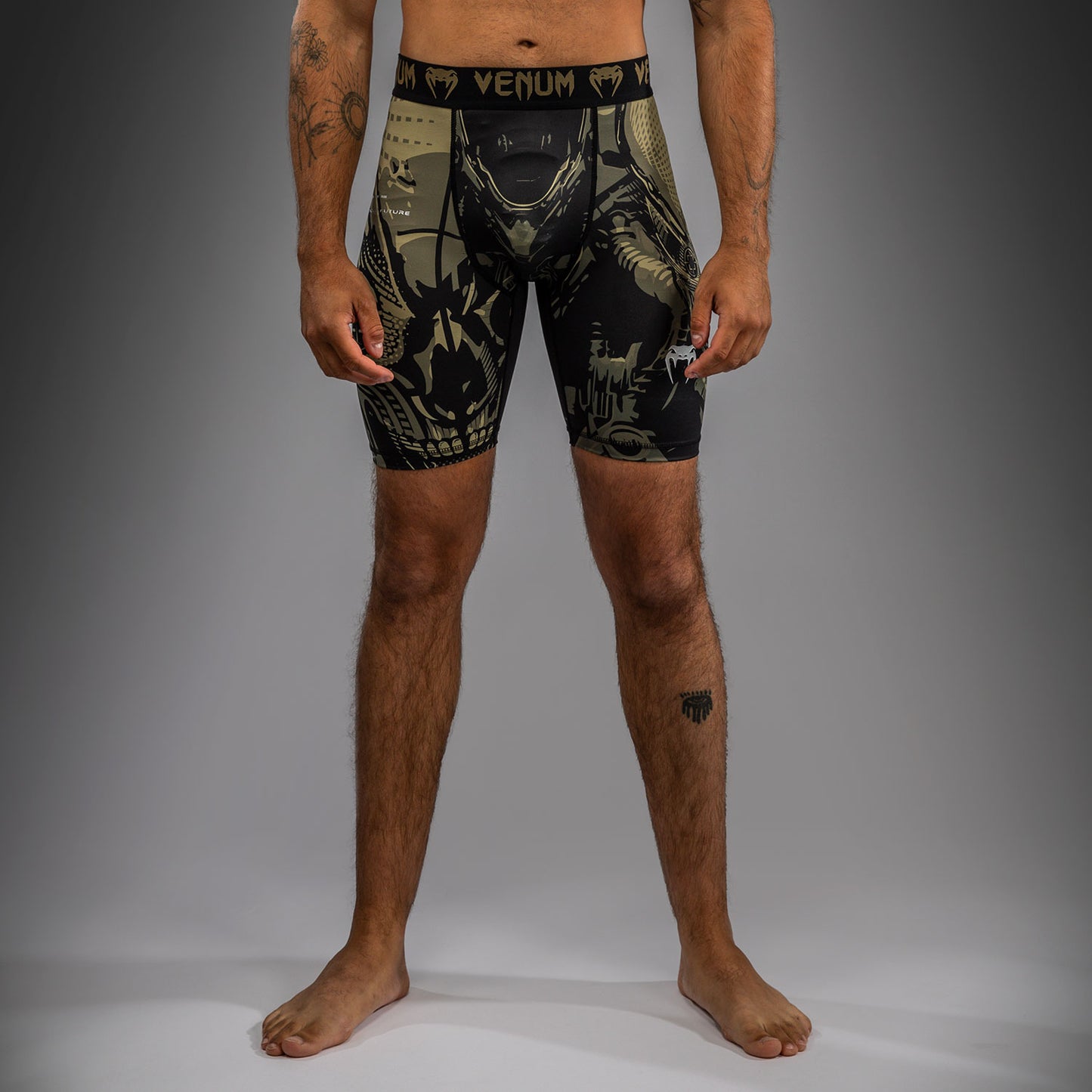 Venum Invader Vale Tudo Shorts - Black/Sand