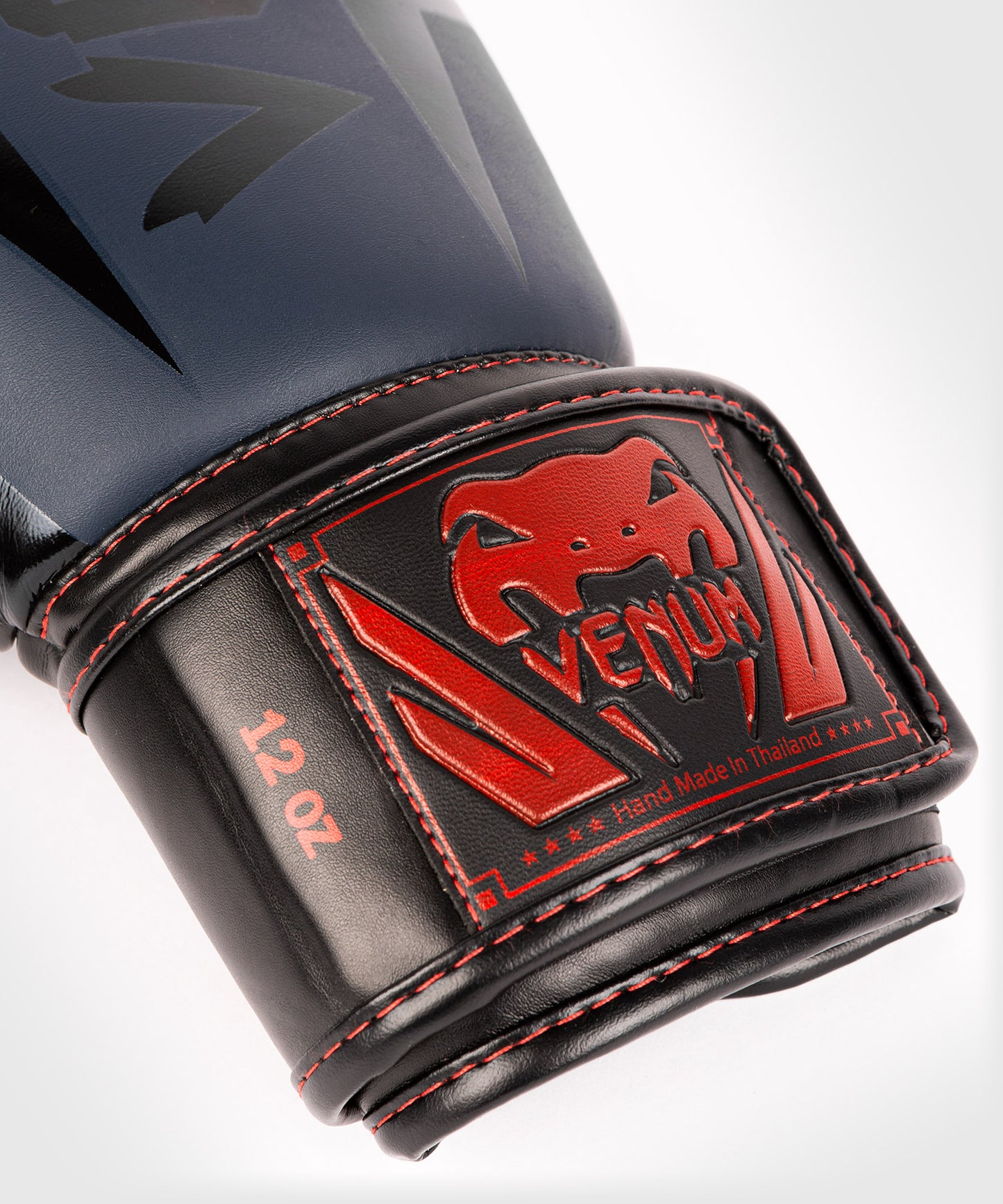 Venum Elite Boxing Gloves - Navy Blue/Black-Red