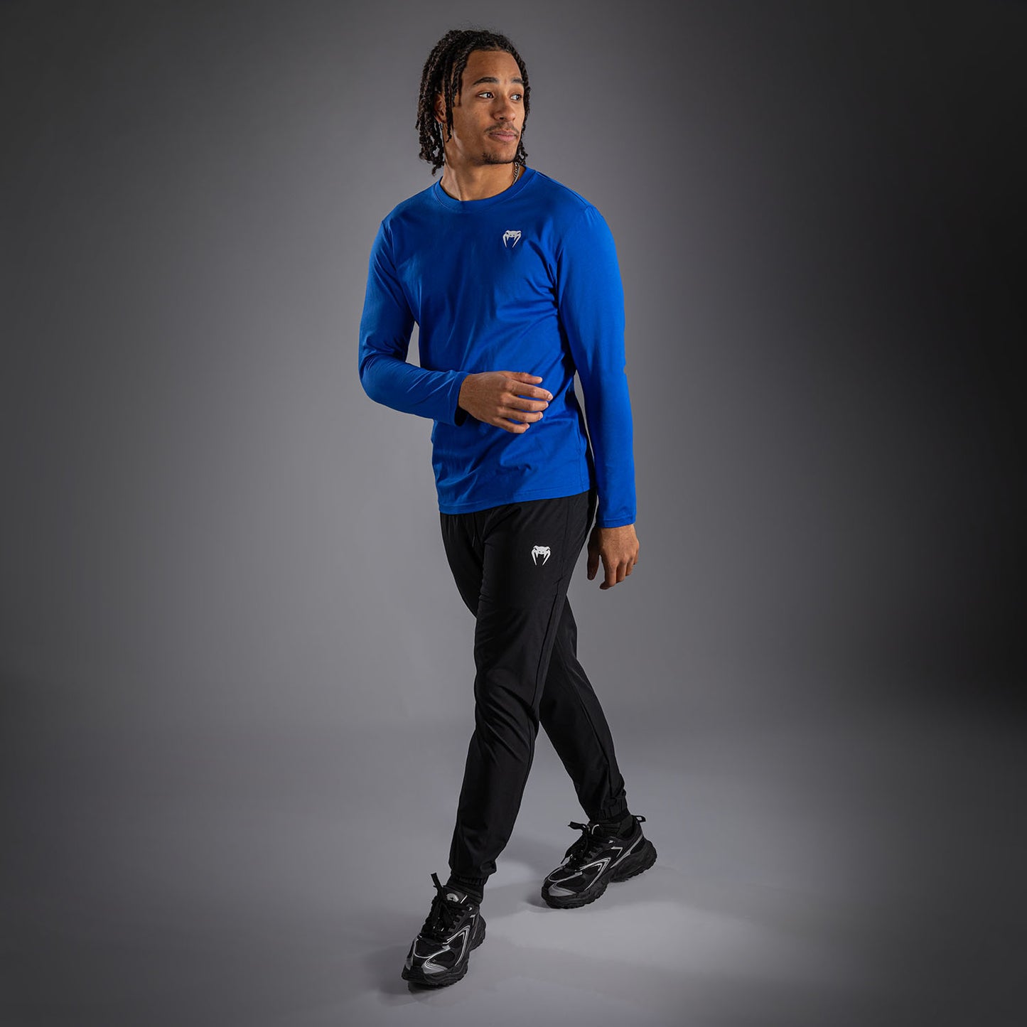 Venum Lineup Long Sleeve T-Shirt - Royal blue/White