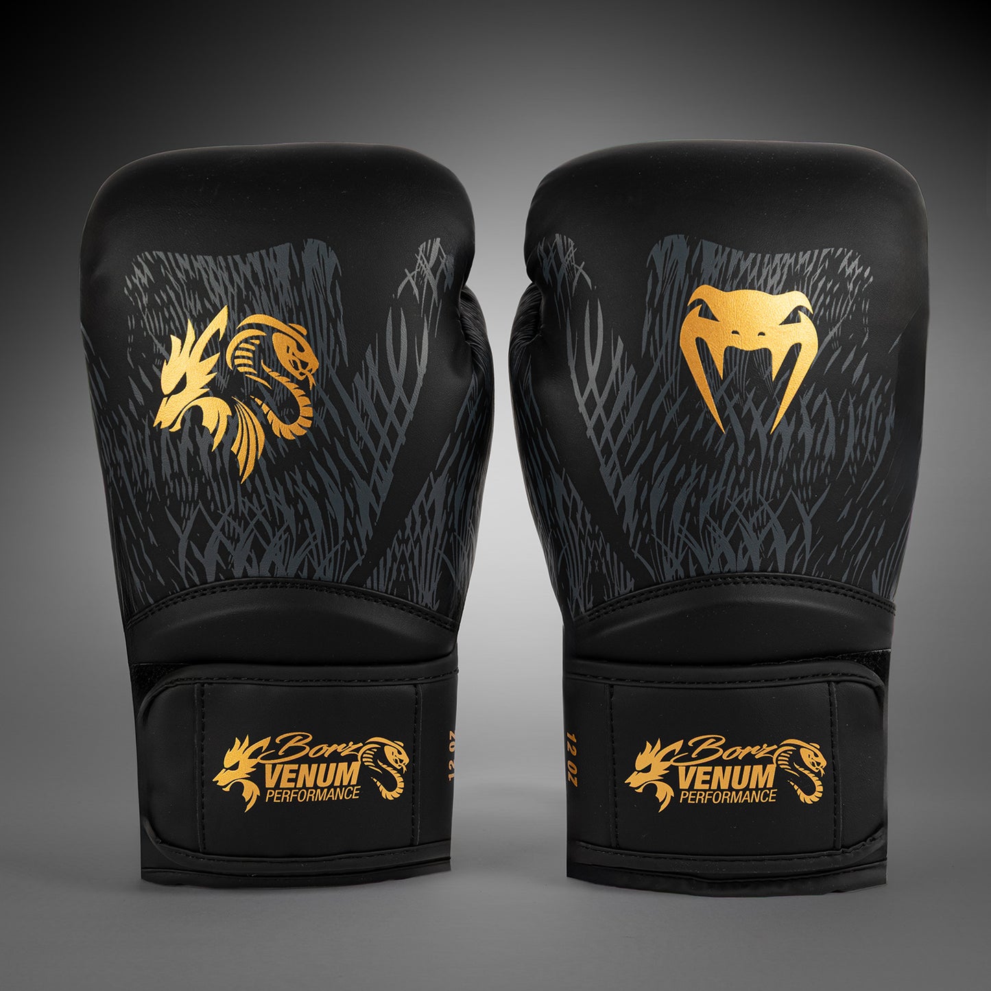 Venum x Chimaev Boxing Gloves - Black/Gold