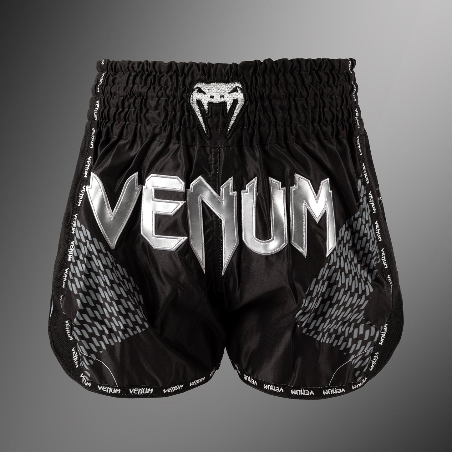 Venum Nexus Muay Thai Shorts - Black/Silver