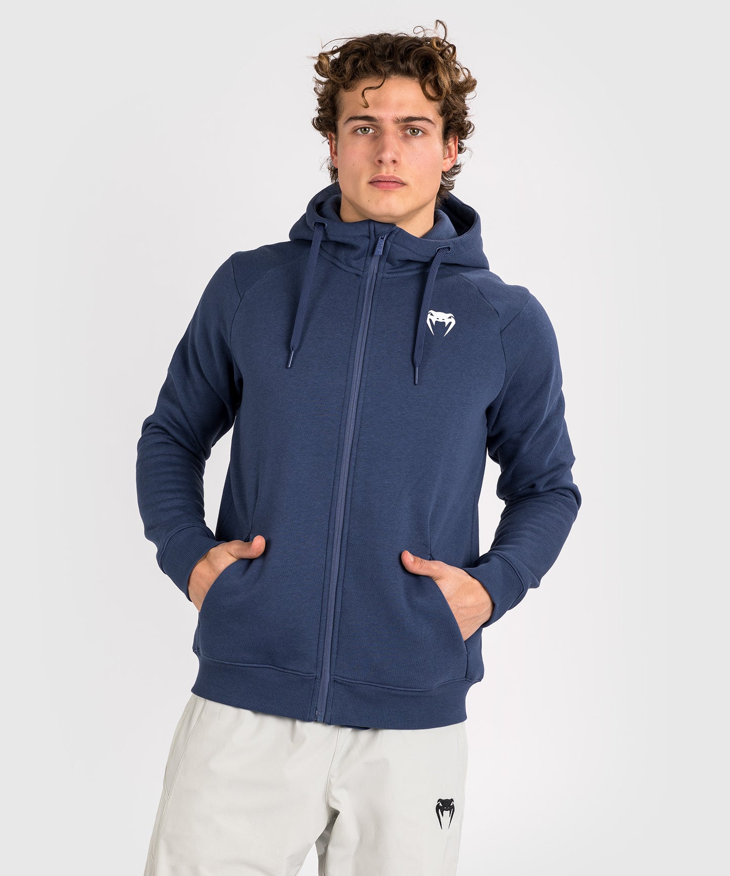 Venum Strikeland  Full Zip Hoodie - Navy Blue