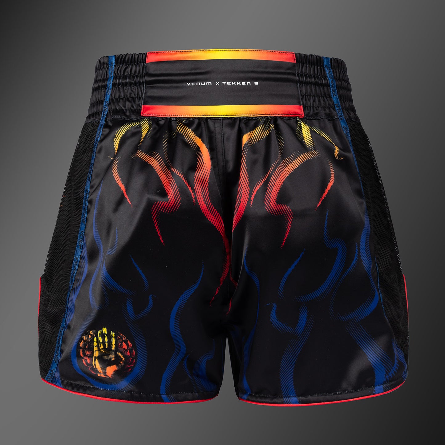 Venum x TEKKEN 8 Muay Thai Shorts - Yoshimitsu - Black/Orange