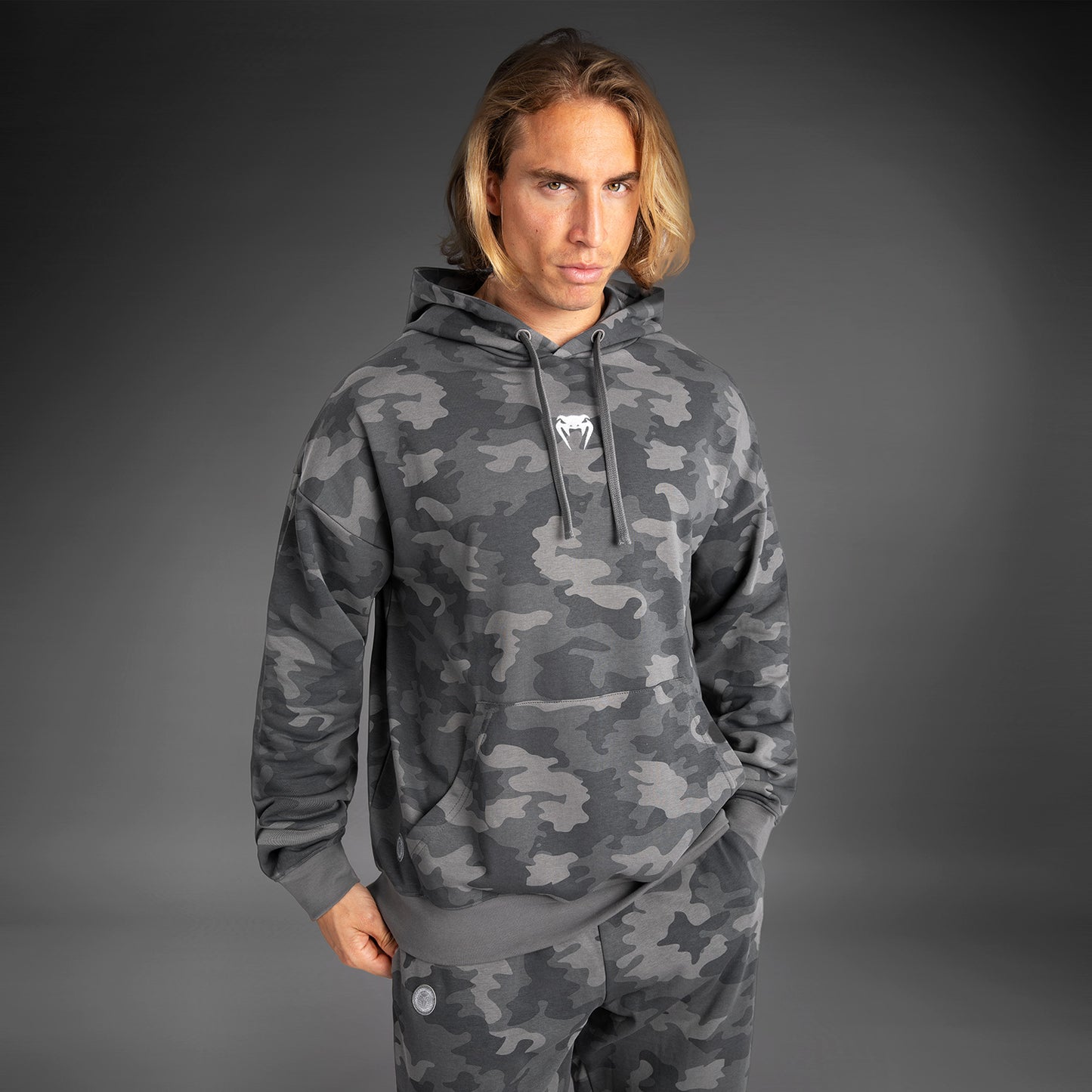 Venum Vortex XL Men's Hoodie - Anthracite Camo