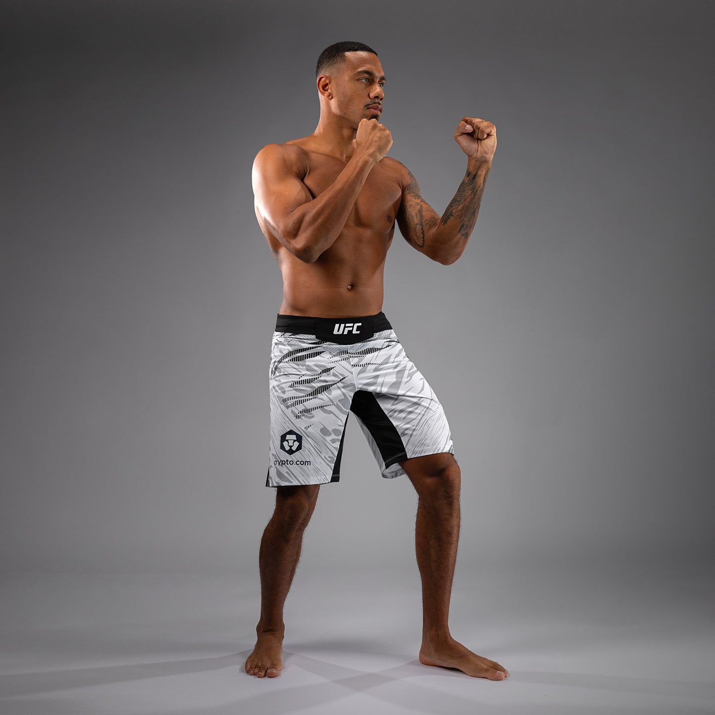 UFC Fusion by Venum Authentic Fight Night Men’s Fight Short - Long Fit - White