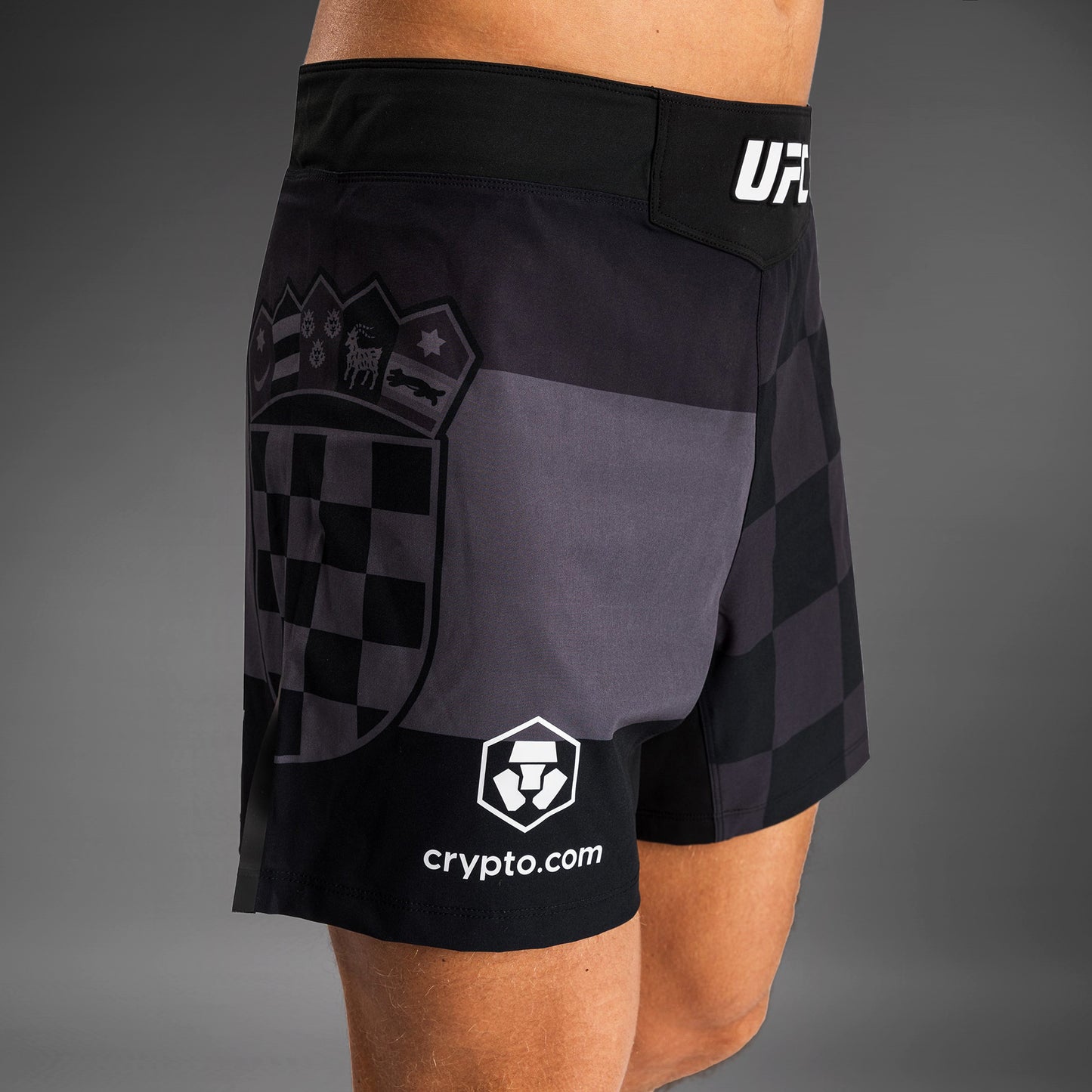 Men's UFC Unrivaled by Venum Black Stipe Miocic Short Fit Fight Short