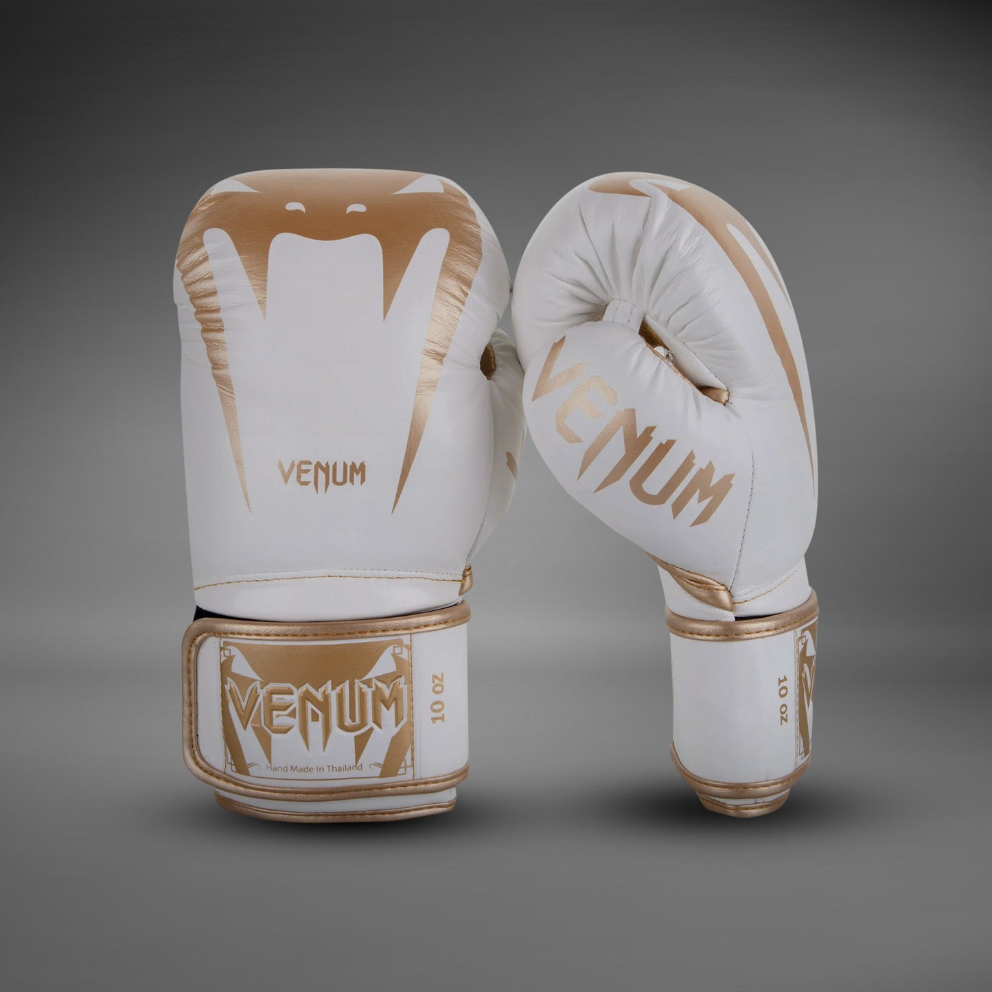 Venum Giant 3.0 Boxing Gloves - Nappa Leather - White/Gold