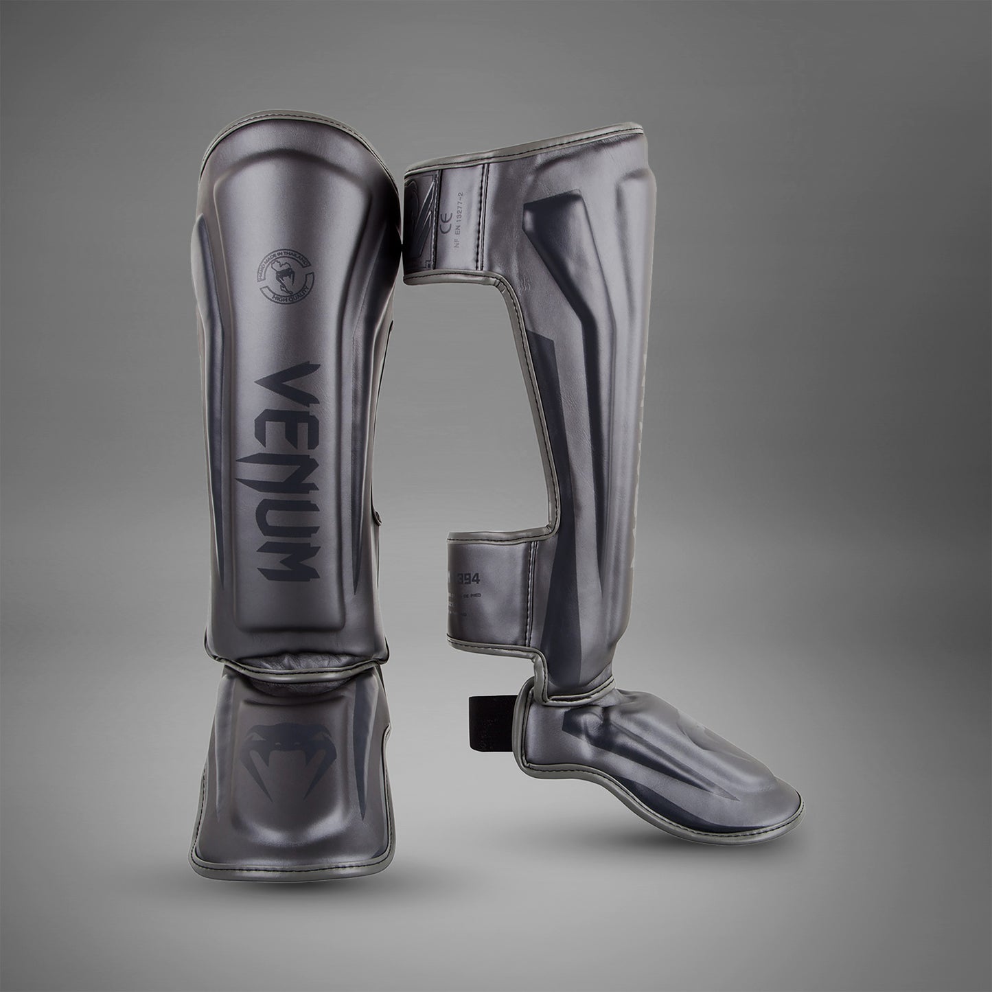 Venum Elite Standup Shinguards - Grey