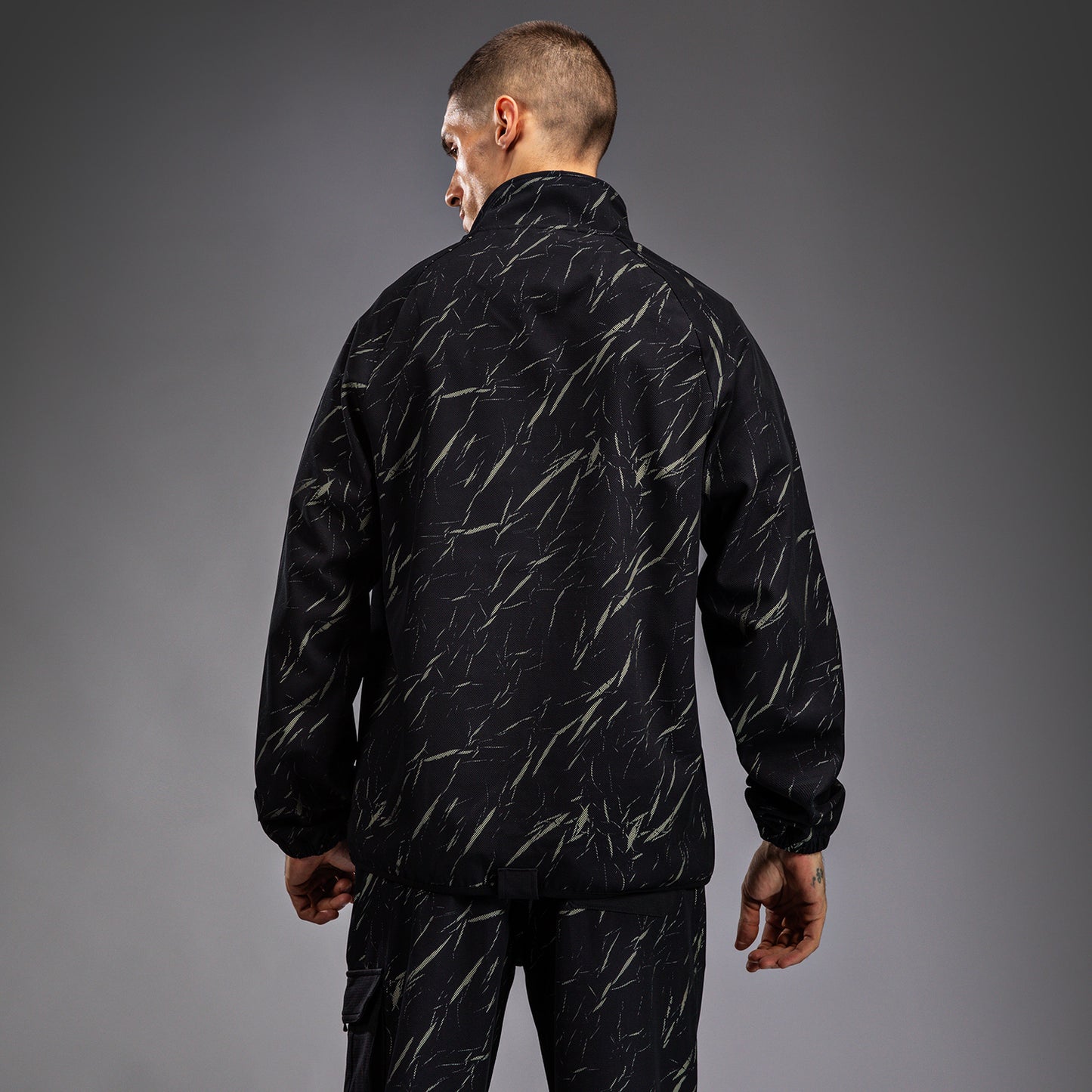 Venum Trooper Men's Half-Zip Jacket - Black/Stone Sand