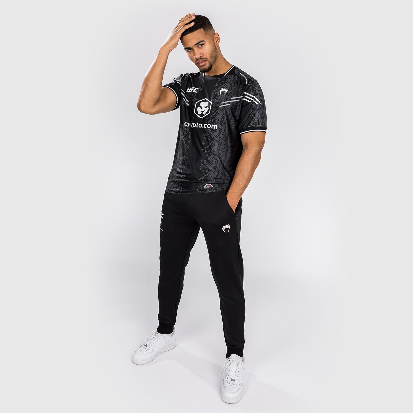 UFC Adrenaline by Venum Authentic Fight Night Menâ€™s Walkout Jersey - Black