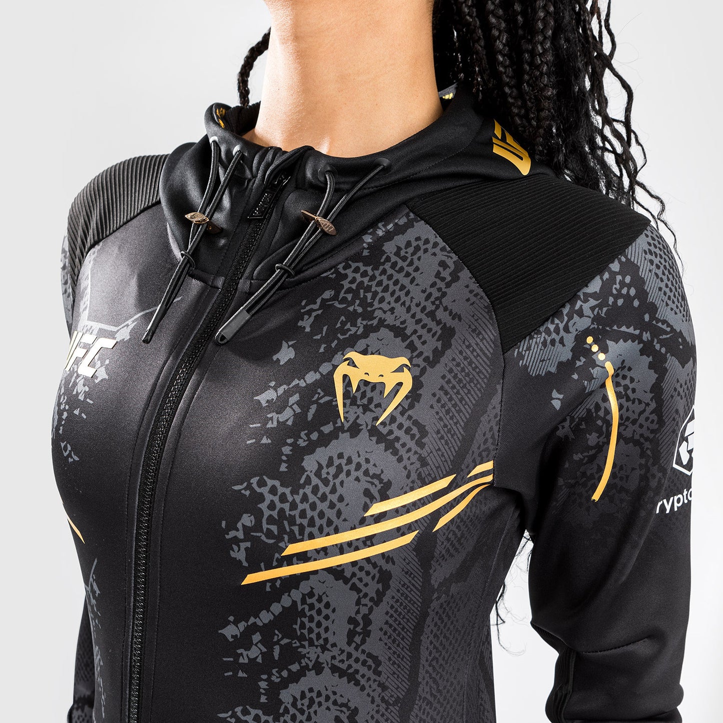 UFC Adrenaline by Venum Personalized Authentic Fight Night  Women’s Walkout Hoodie - Champion