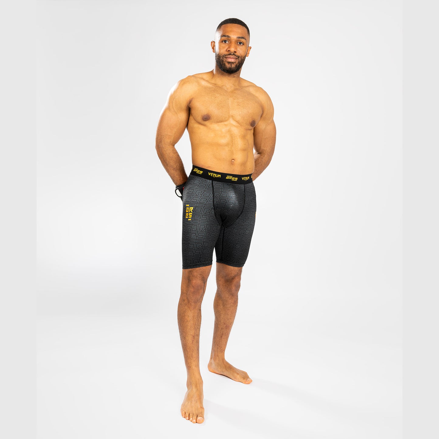 Venum x Ares Men’s Vale Tudo Shorts - Black/Gold