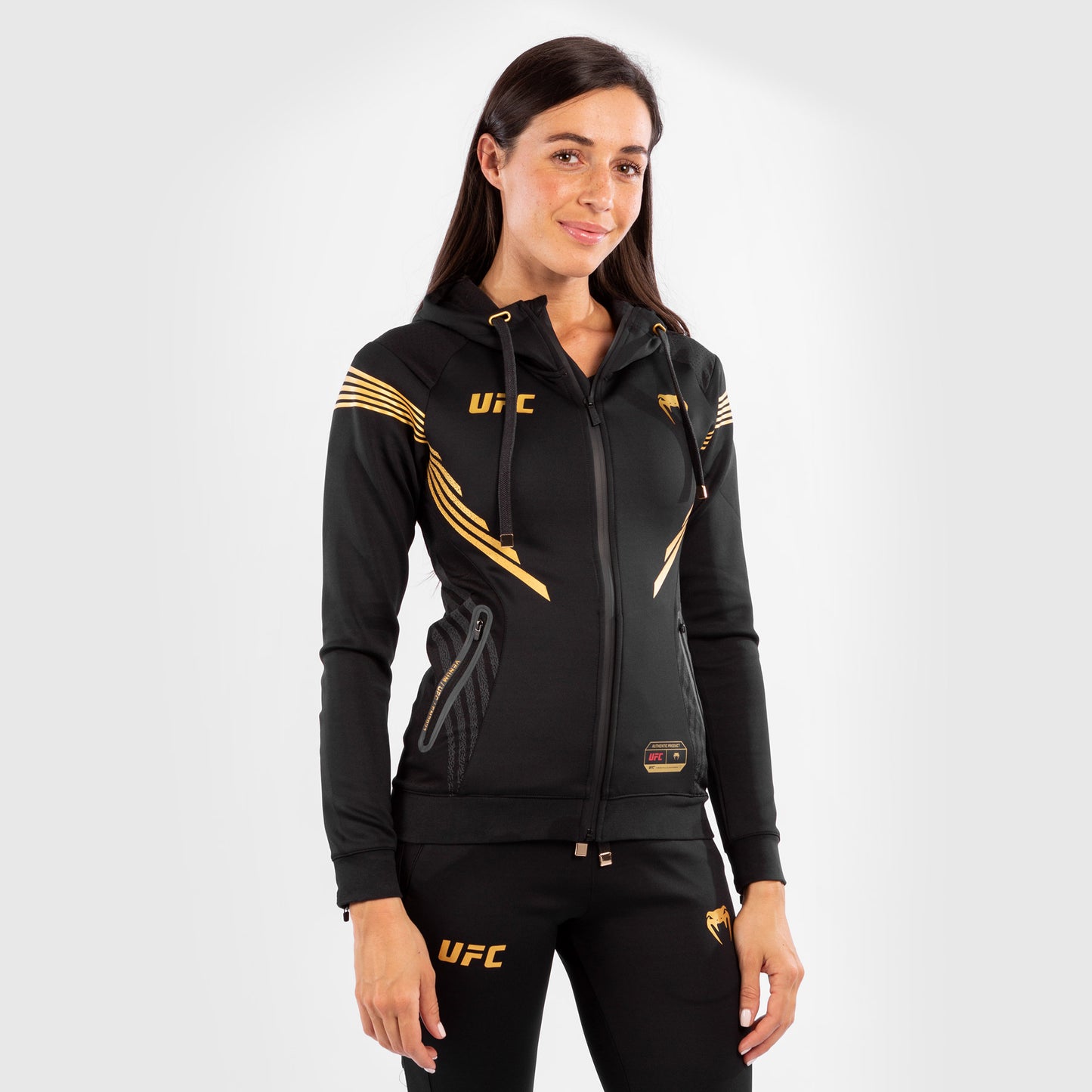 UFC Venum Personalized Authentic Fight Night Women's Walkout Hoodie - Champion
