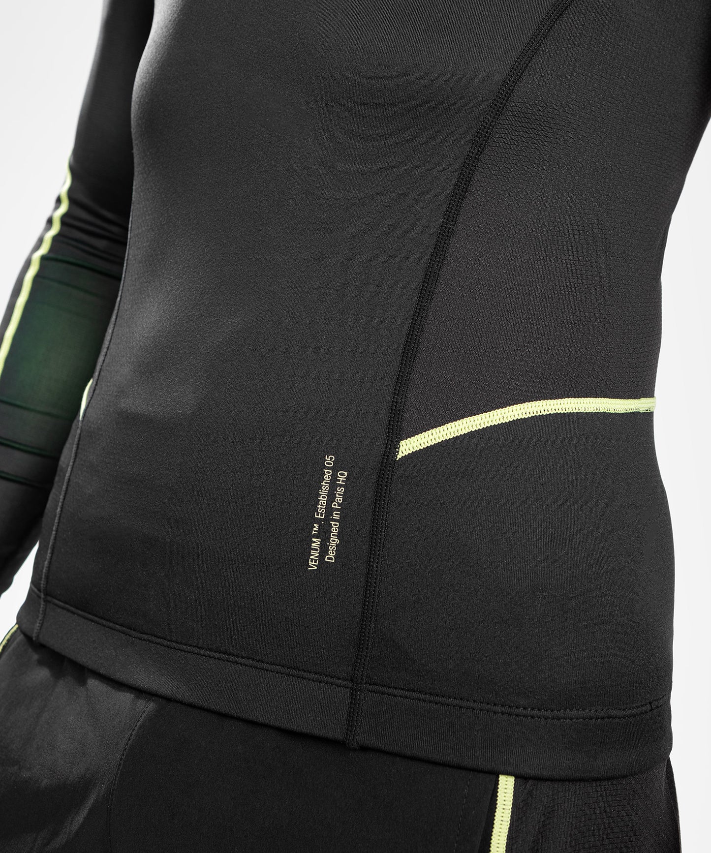 Venum Fusion 2.0 Rashguard long sleeves - Black/Yellow