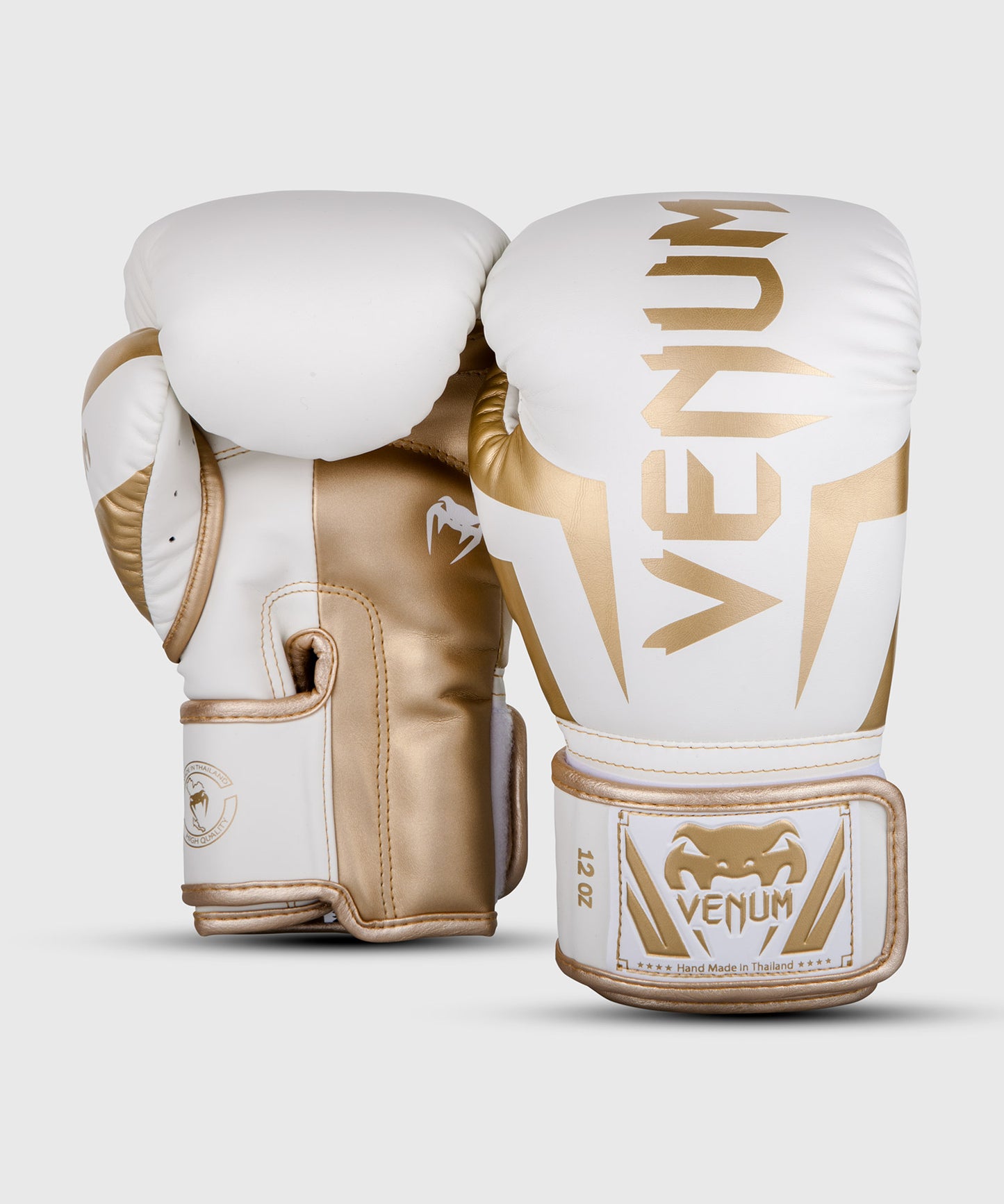 Venum Elite Boxing Gloves - White/Gold