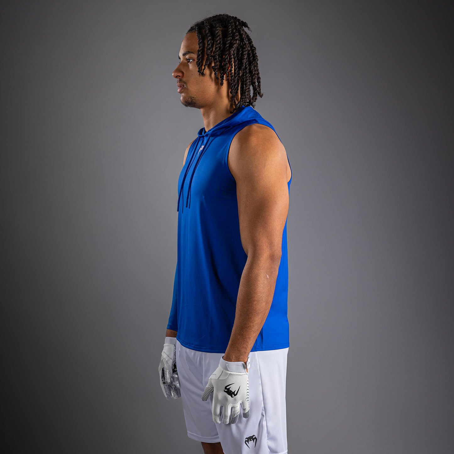 Venum Elite Sleeveless Dry-Tech Hoodie - Royal Blue