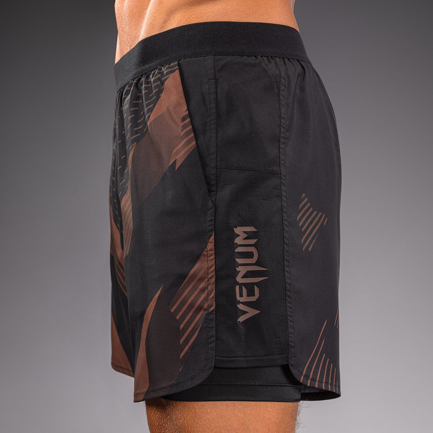 Venum No-Gi 6.0 Training Shorts - Black/Brown