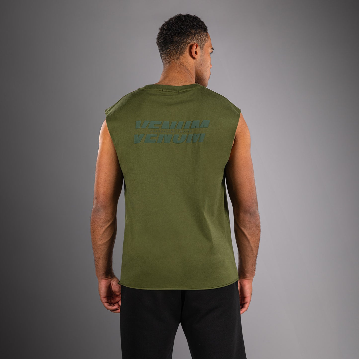 Venum Divide Sleeveless T-Shirt - Military Green