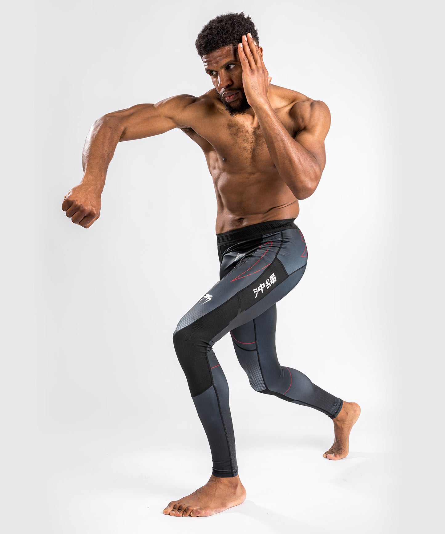 Venum Okinawa 3.0 Compression Tights   - Black/Red
