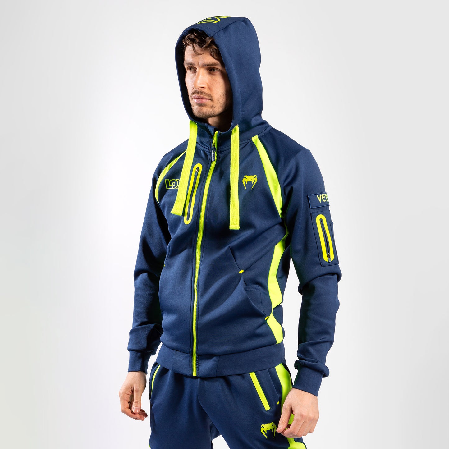Venum Origins Hoodie Loma Edition - Blue/Yellow