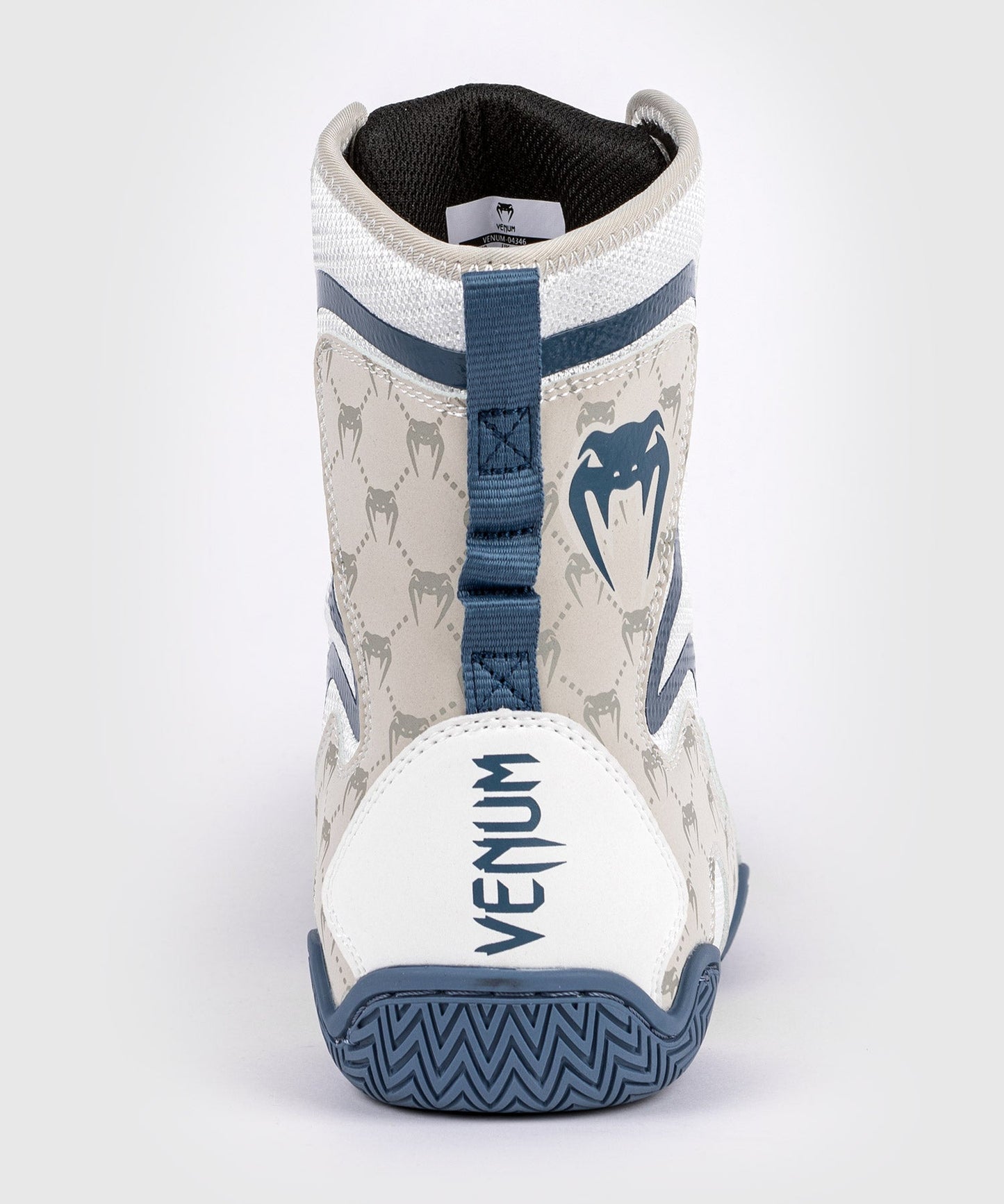 Venum Elite Evo Monogram Boxing Shoes - White/Blue