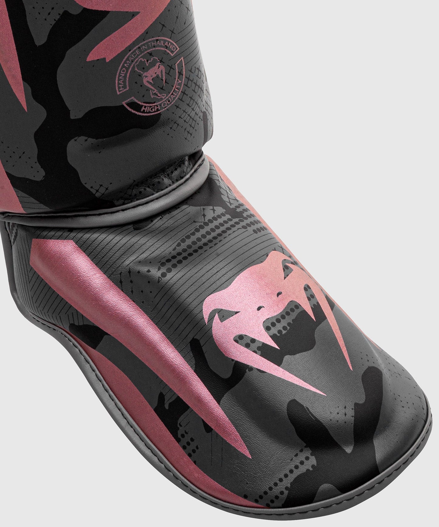 Venum Elite Shin Guard - Black/Rose/Gold