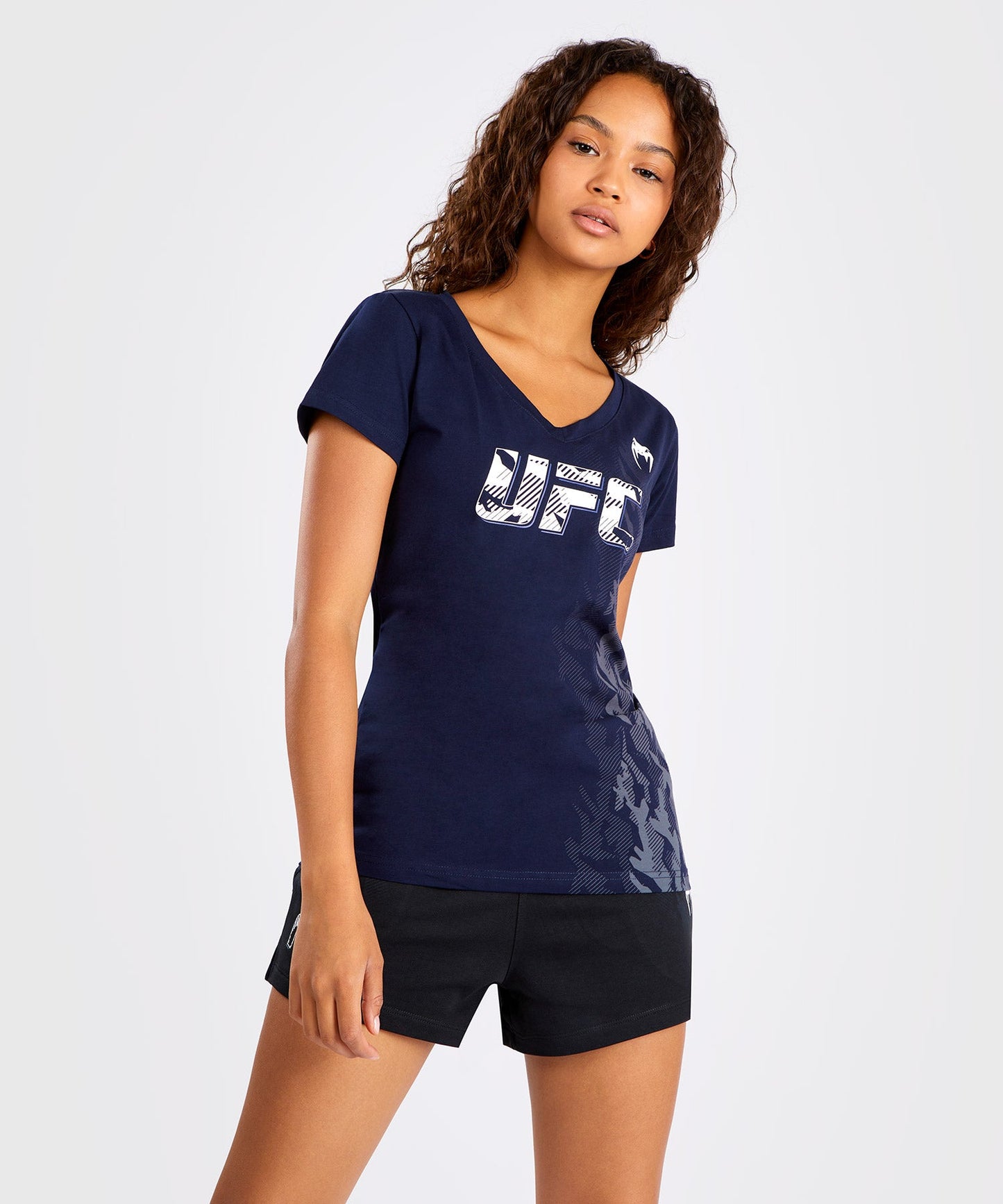 UFC Venum Authentic Fight Week Women's Short Sleeve T-shirt - Navy Blue