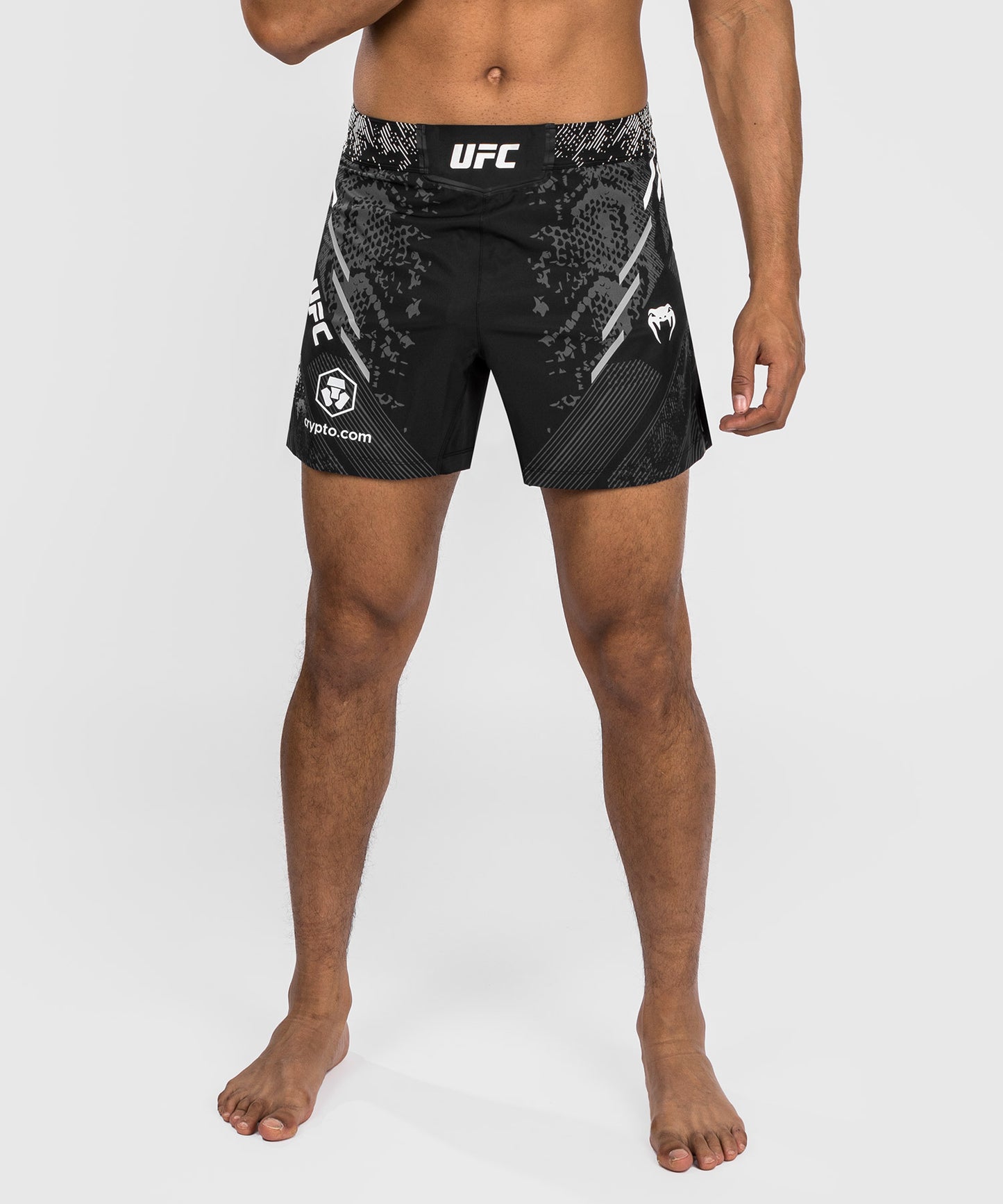 UFC Adrenaline by Venum Personalized Authentic Fight Night Men's Fight Short - Short Fit - Black