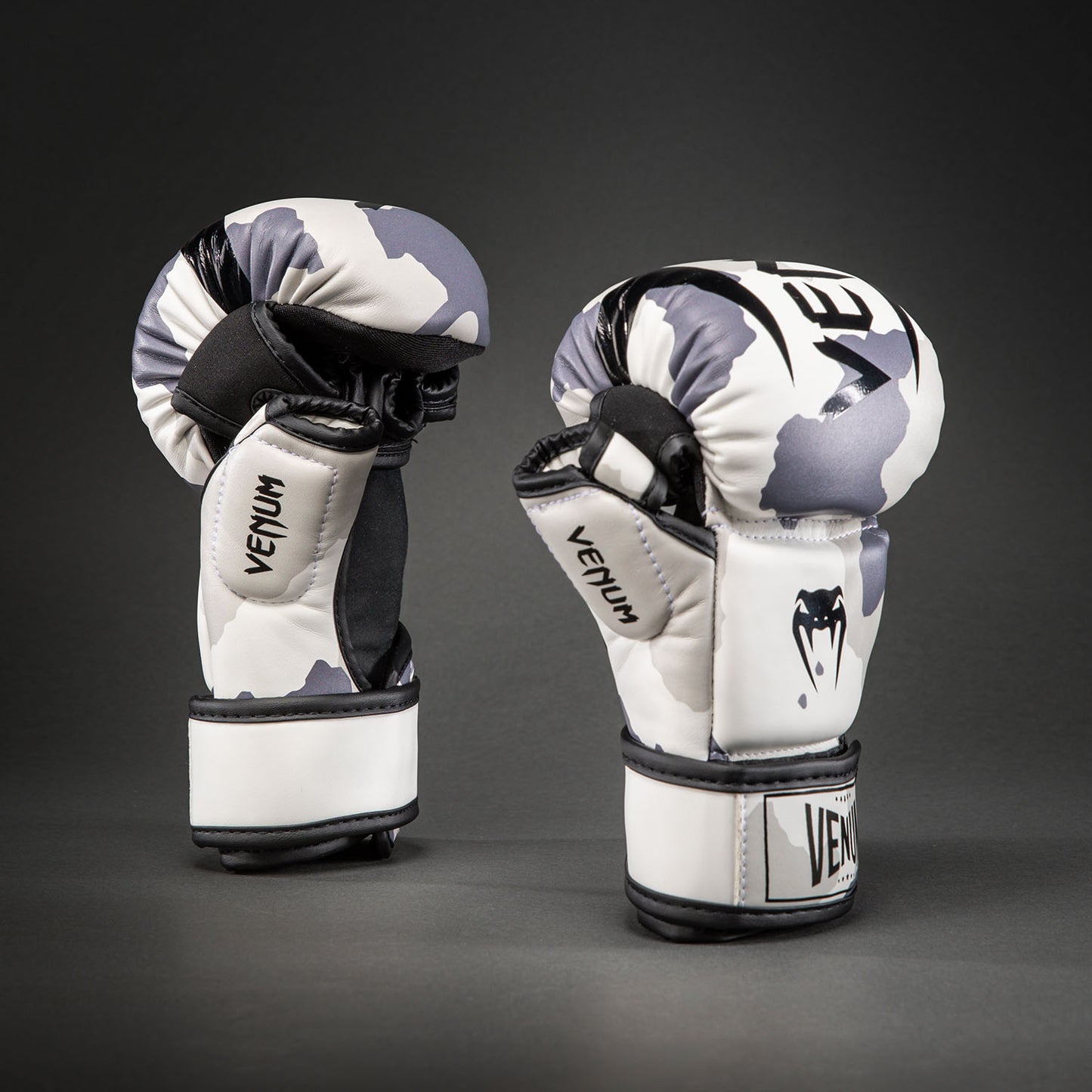 Venum Elite Camo Sparring Gloves - White/Light grey