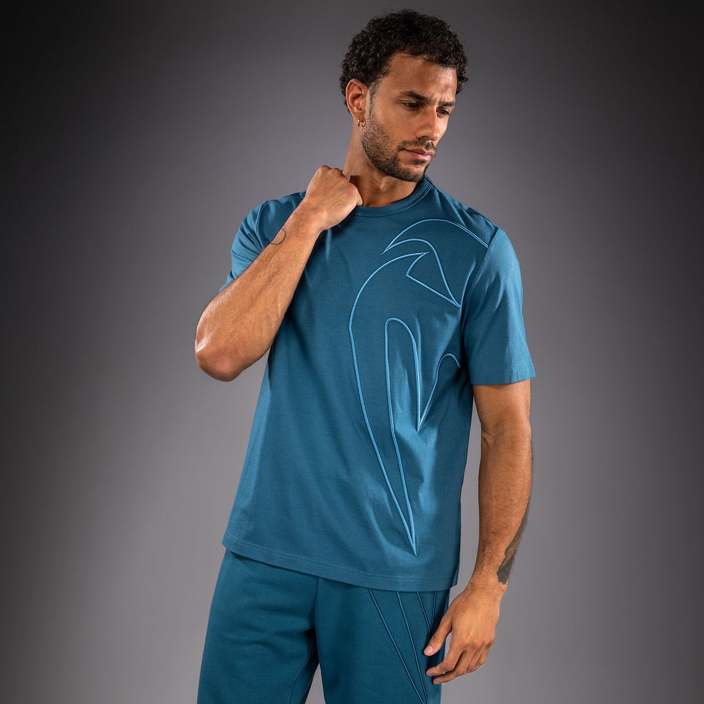 Venum Giant 3D Cotton T-Shirt - Ocean Blue