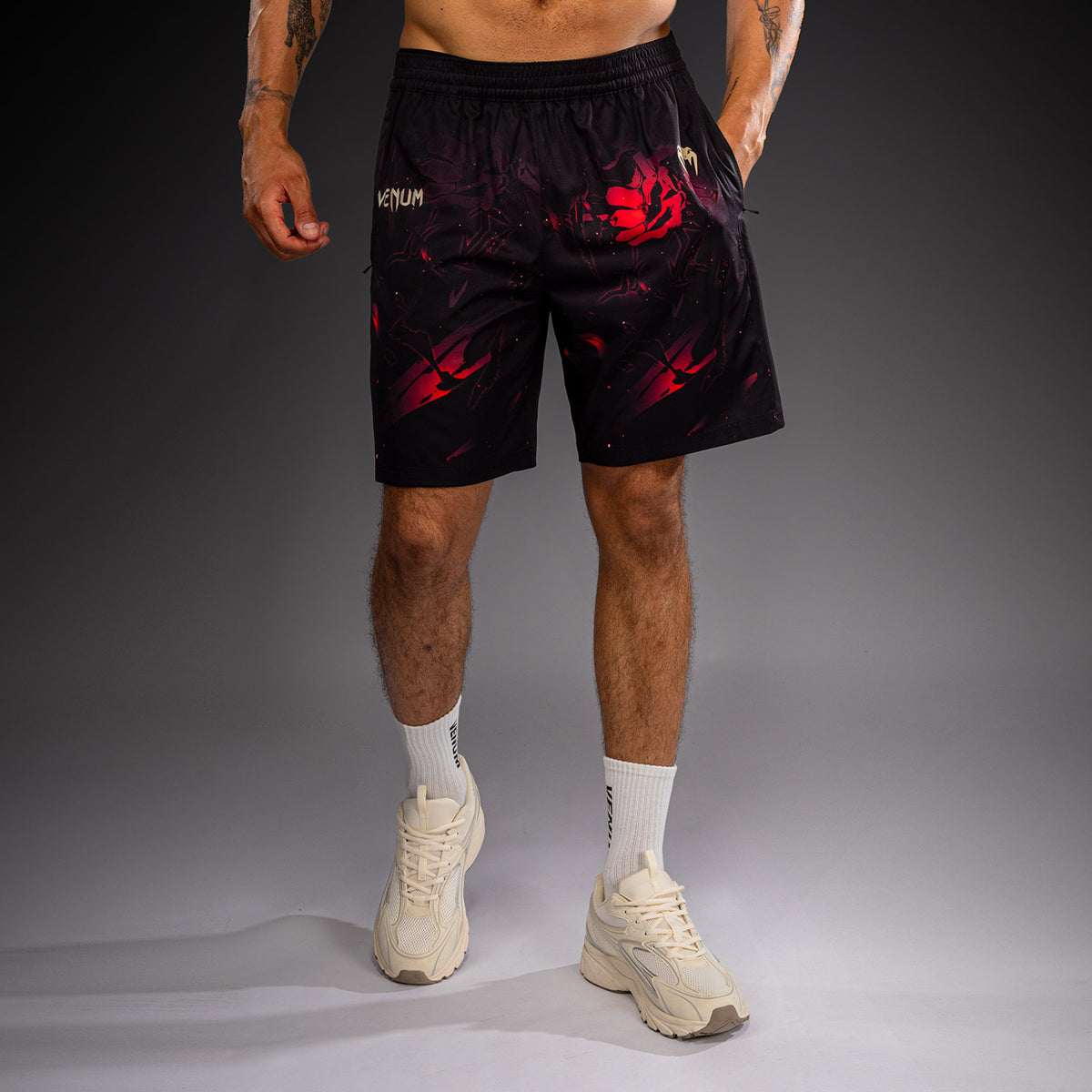 Jujutsu Kaisen x Venum Itadori Training Shorts - Black/Red