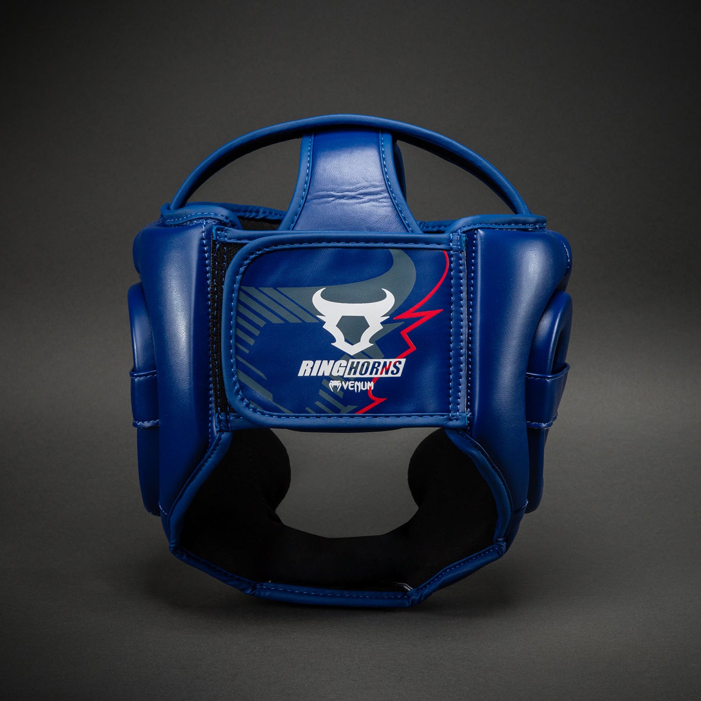 Ringhorns Charger by Venum Headgear - Navy Blue/Red
