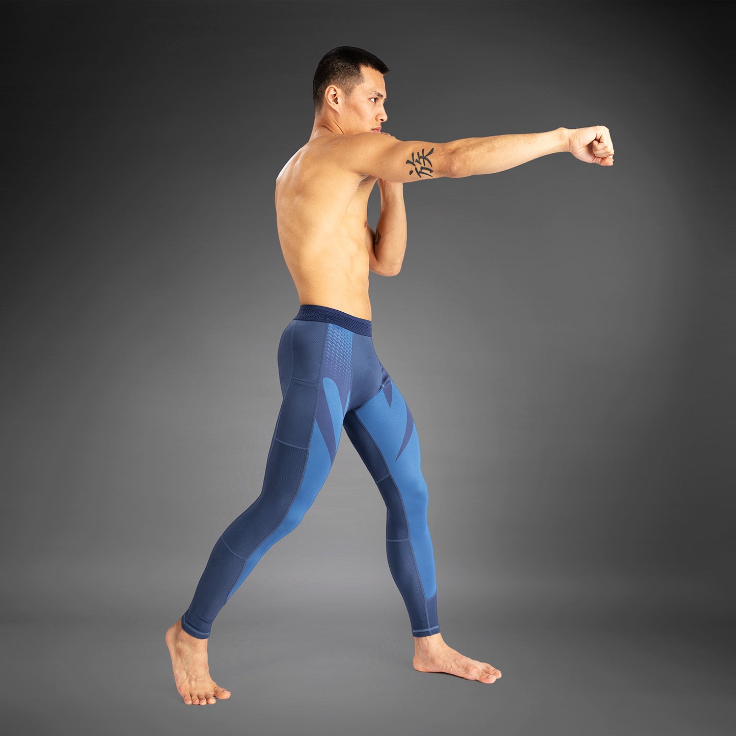 Venum Attack Men's Spats - Navy Blue