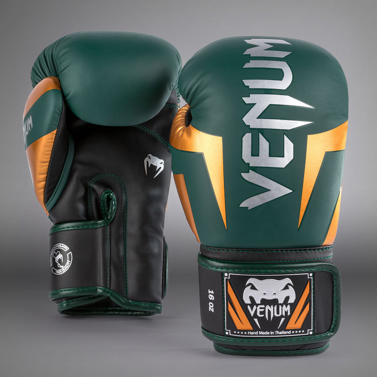 Venum Elite Boxing Gloves - Black/Gold - Venum Asia