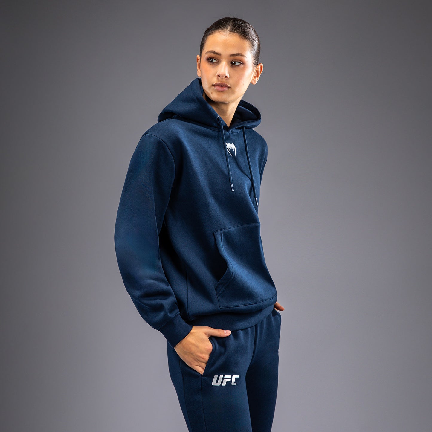 UFC Fusion by Venum Fight Week Women’s Pullover Hoodie - Solid Oceanic Blue